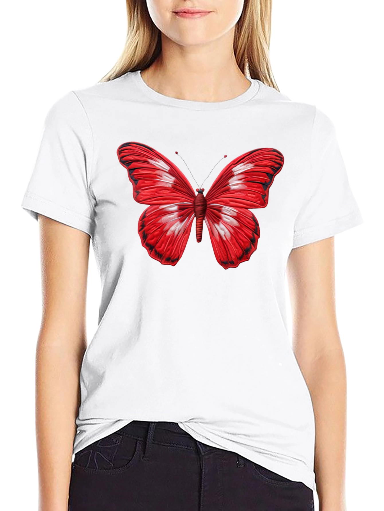 Butterfly Graphic Black T-Shirt - Stylish Mens Tee