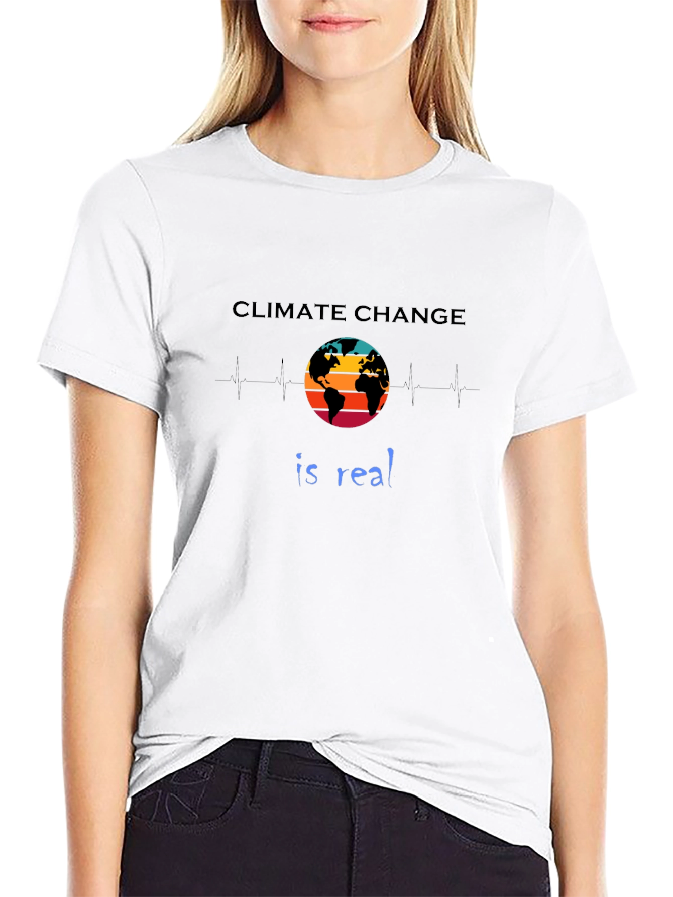 Climate Change is Real T-Shirt Earth Design