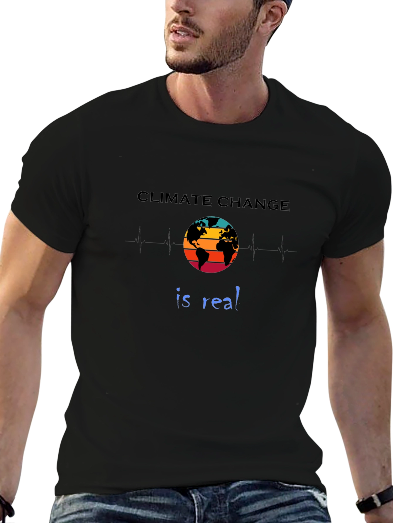 Climate Change is Real T-Shirt Earth Design