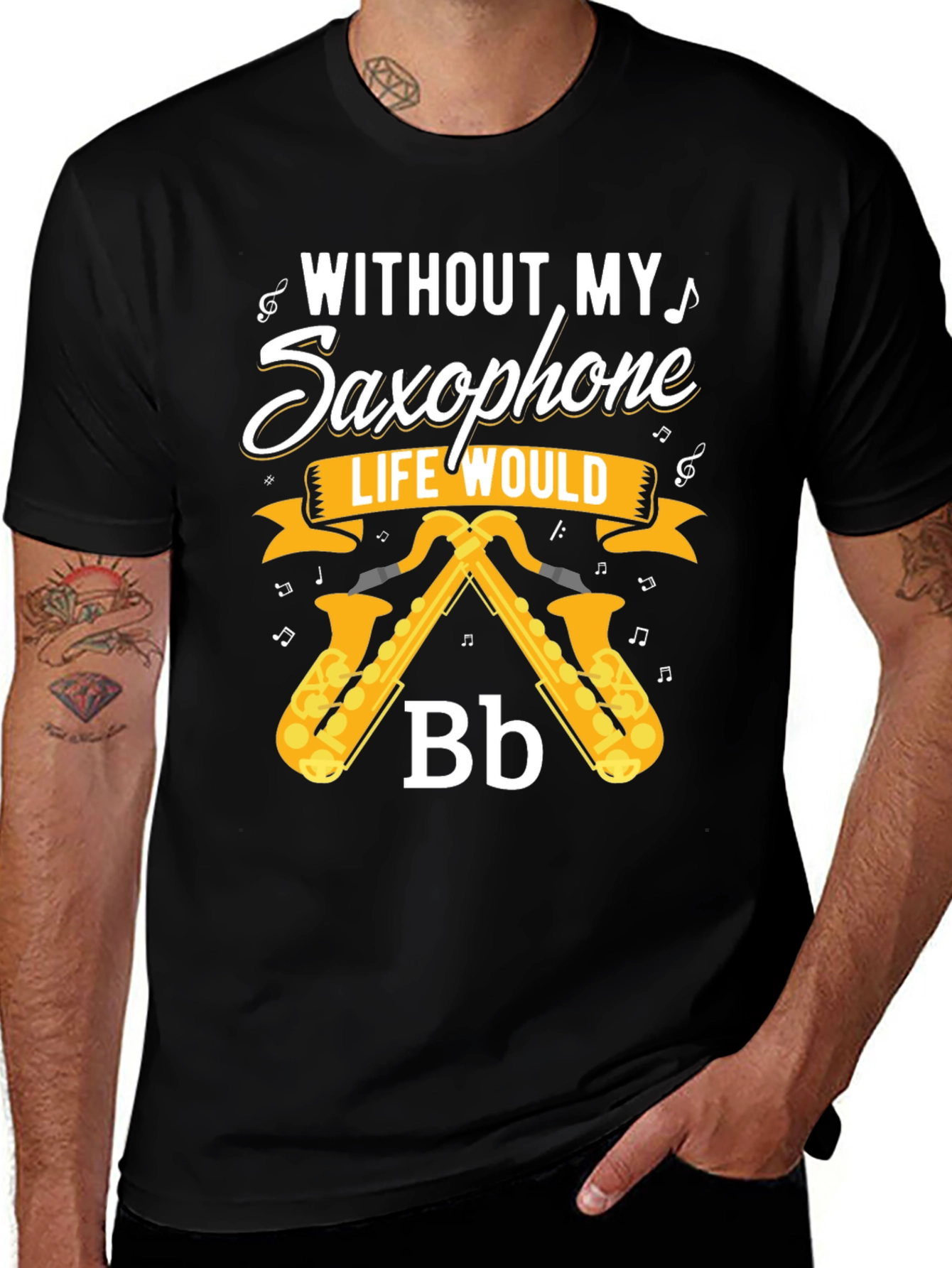 Saxophone T-Shirt - Music Lover Tee