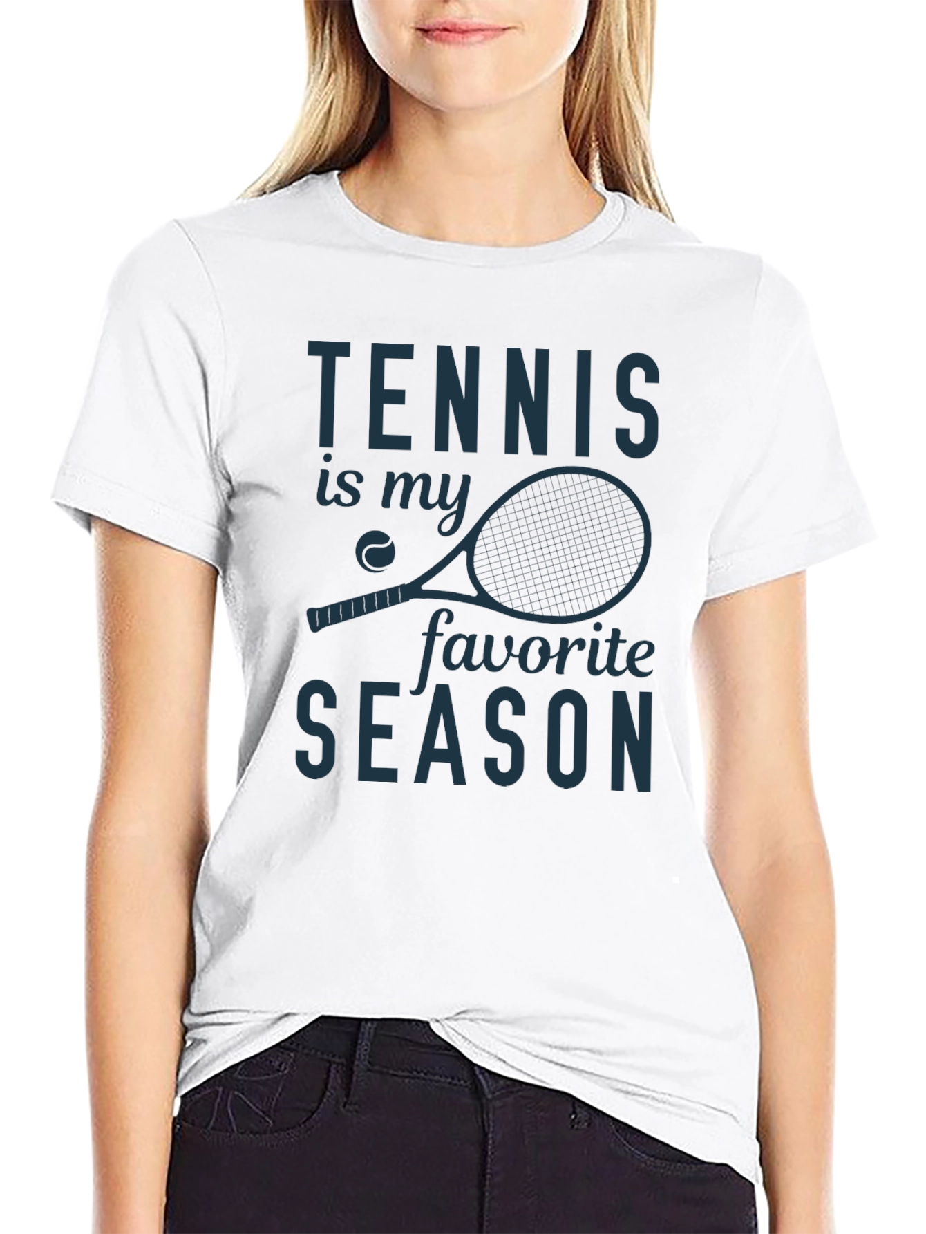 Tennis is My Favorite Season Graphic T-Shirt