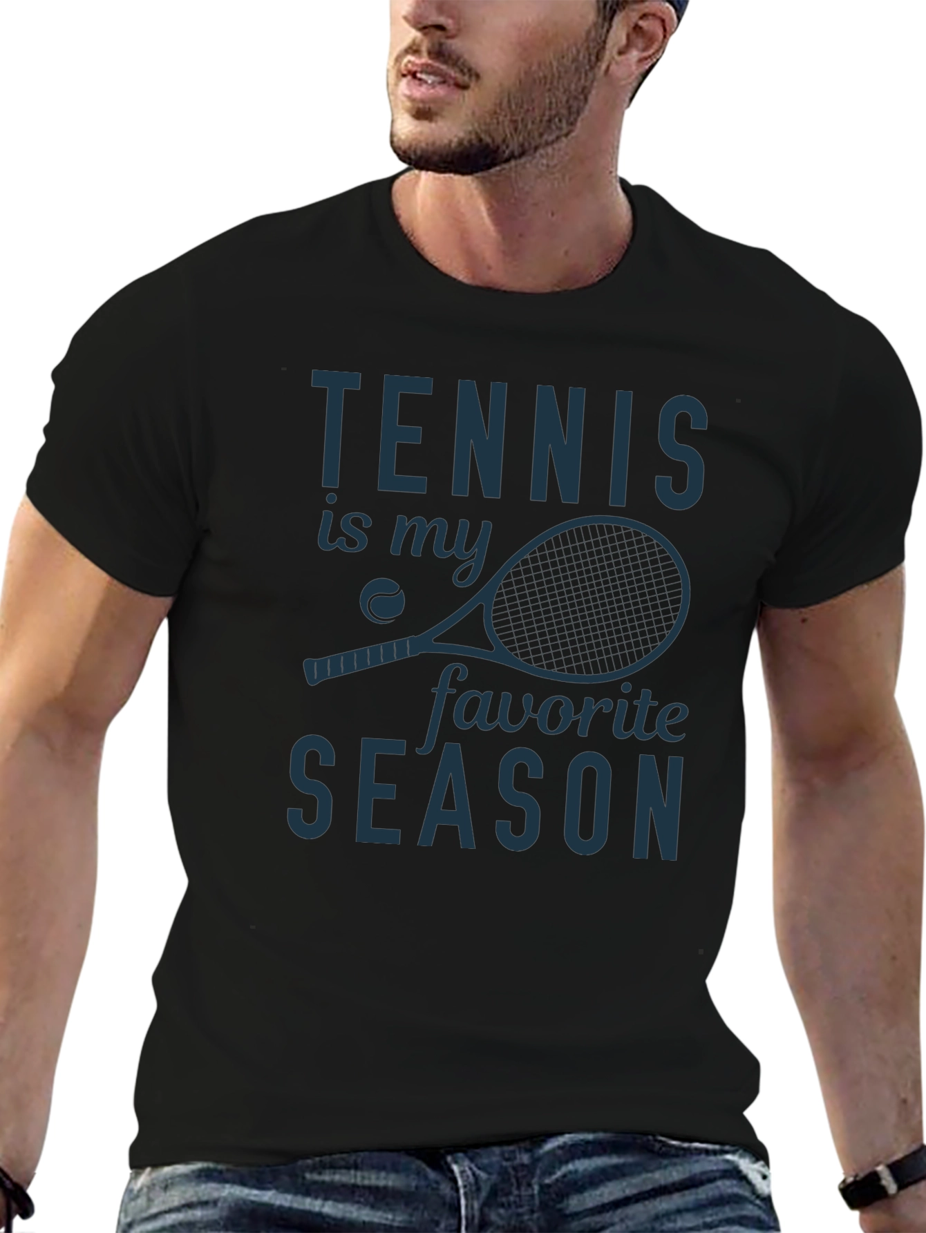Tennis is My Favorite Season Graphic T-Shirt
