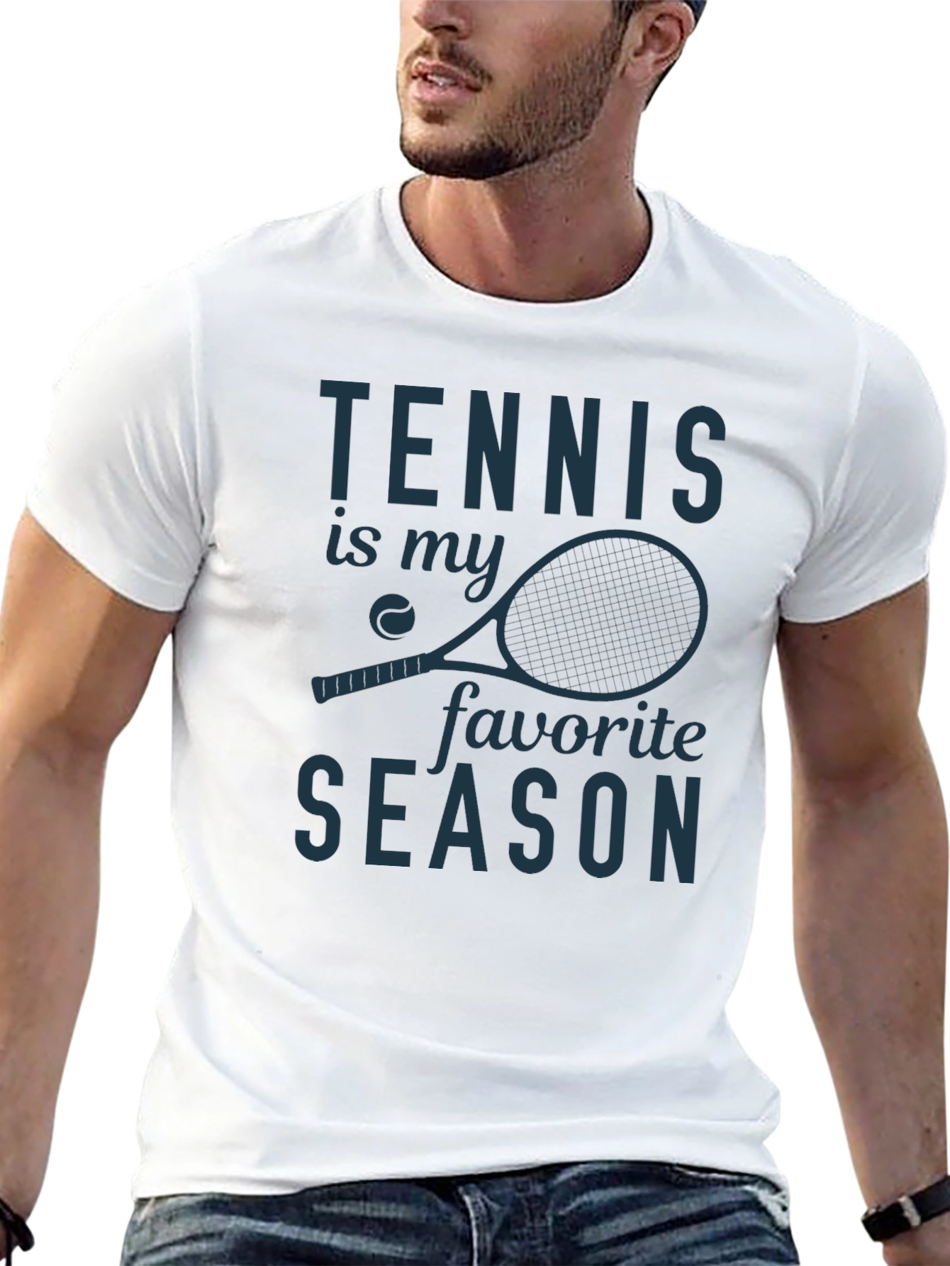 Tennis is My Favorite Season Graphic T-Shirt