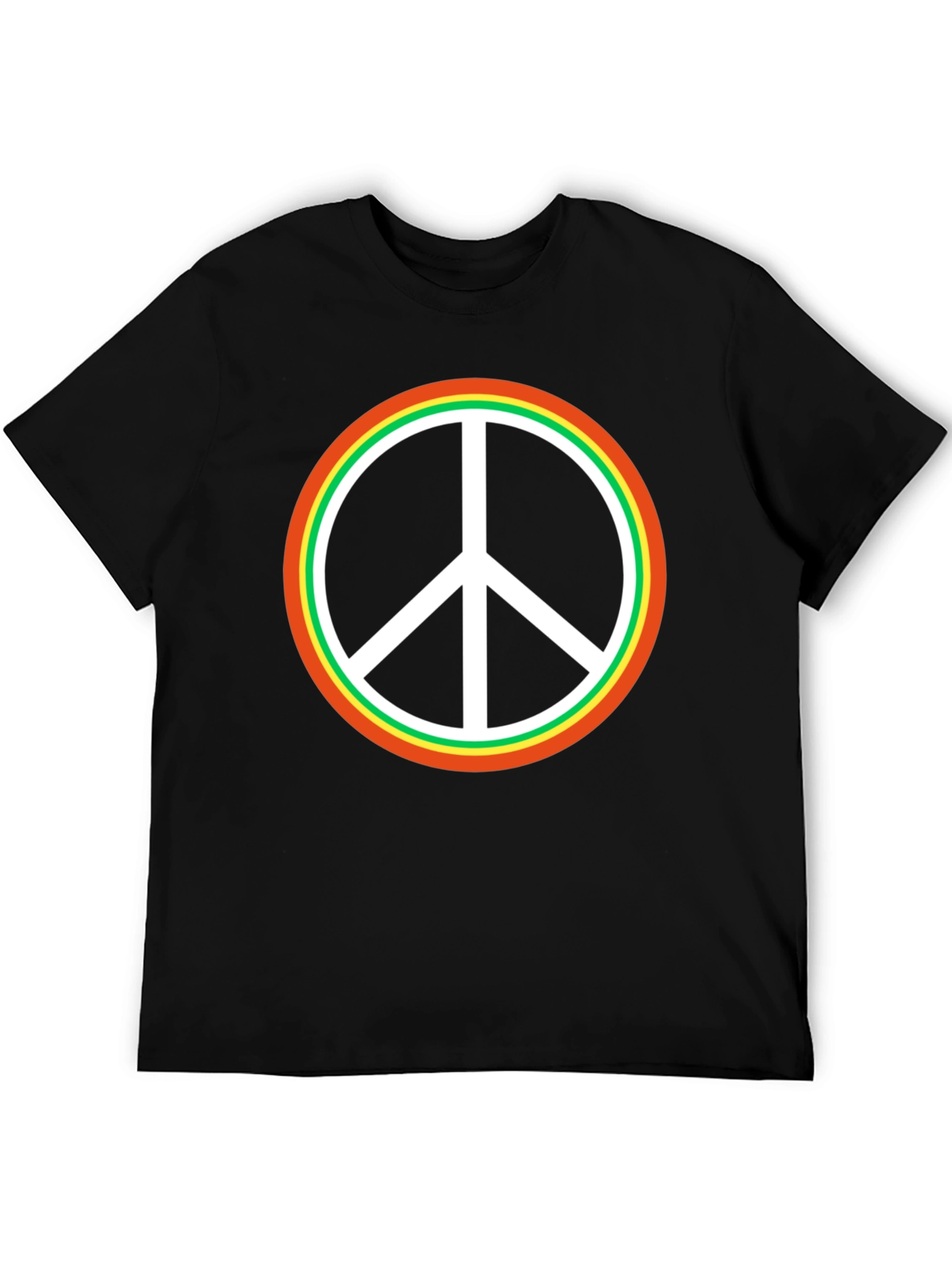 Peace Sign Black T-Shirt
