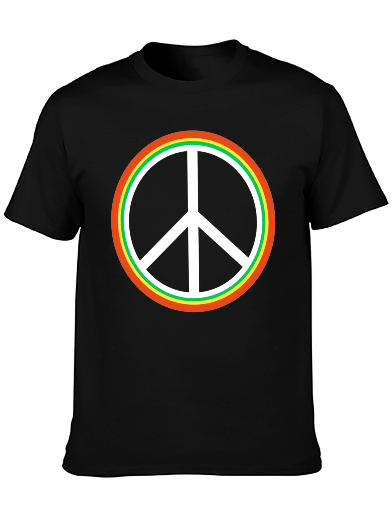 Peace Sign Black T-Shirt