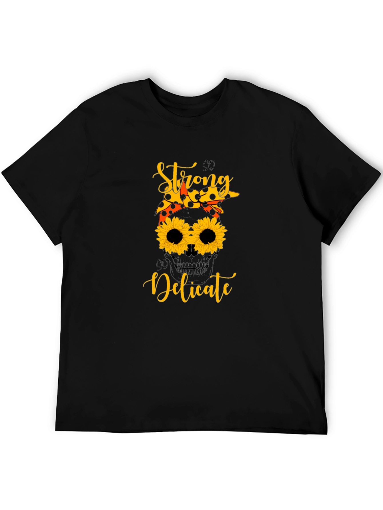 So Strong So Delicate Sunflower Graphic Tee