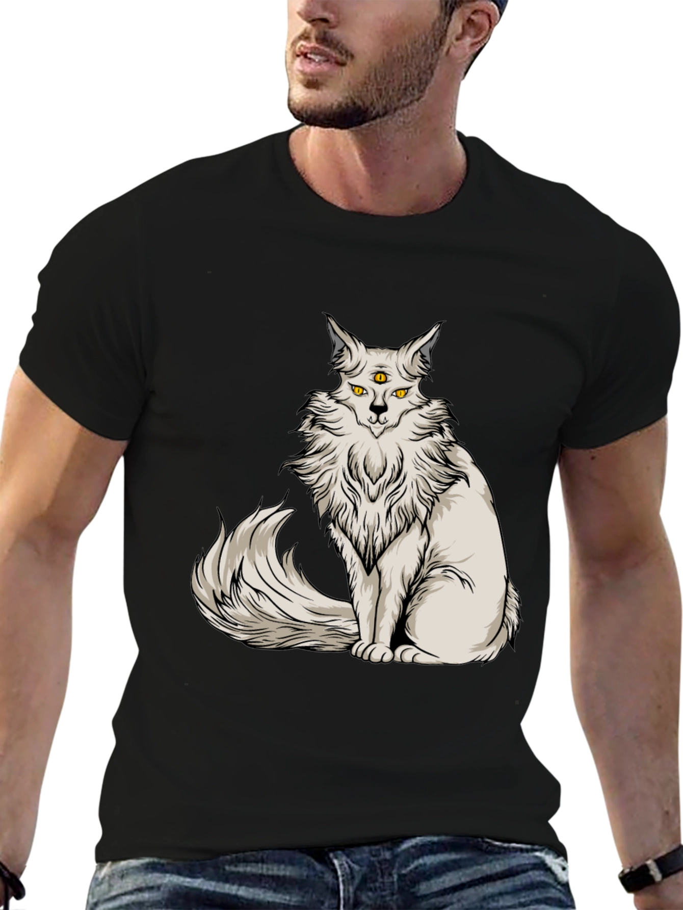 Mystic Cat T-Shirt - Third Eye Design