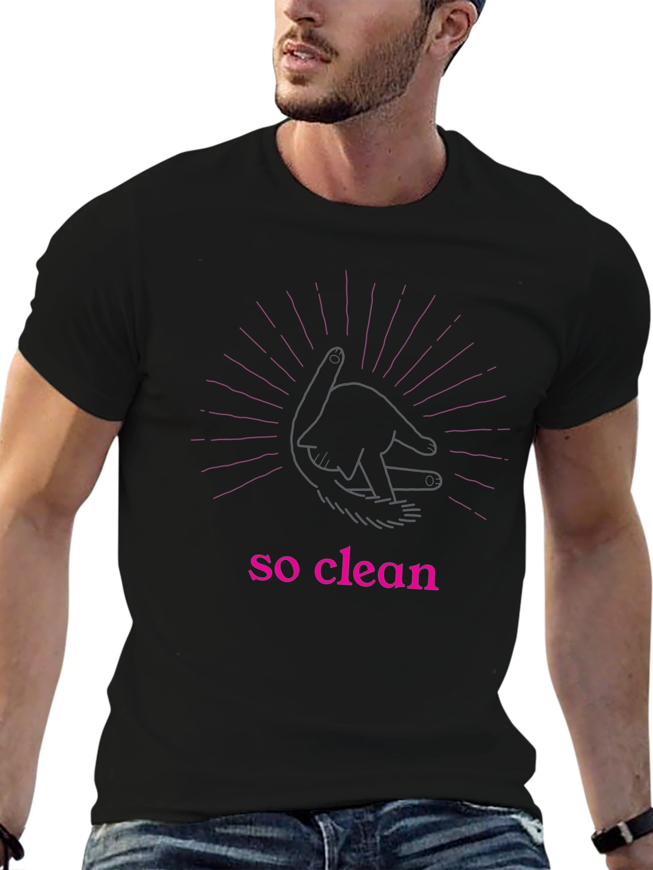 So Clean Graphic Tee - Stylish & Unique