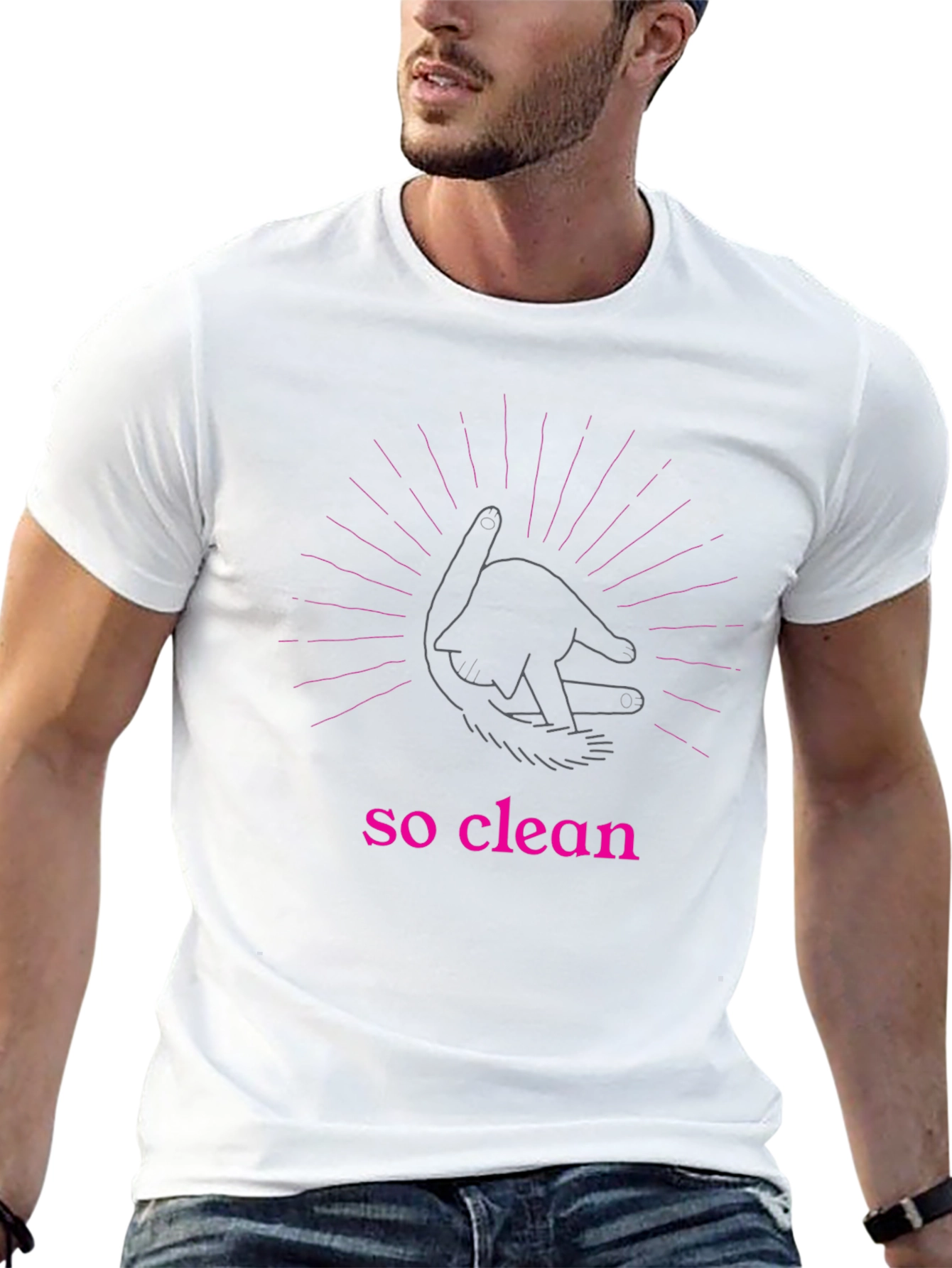 So Clean Graphic Tee - Stylish & Unique
