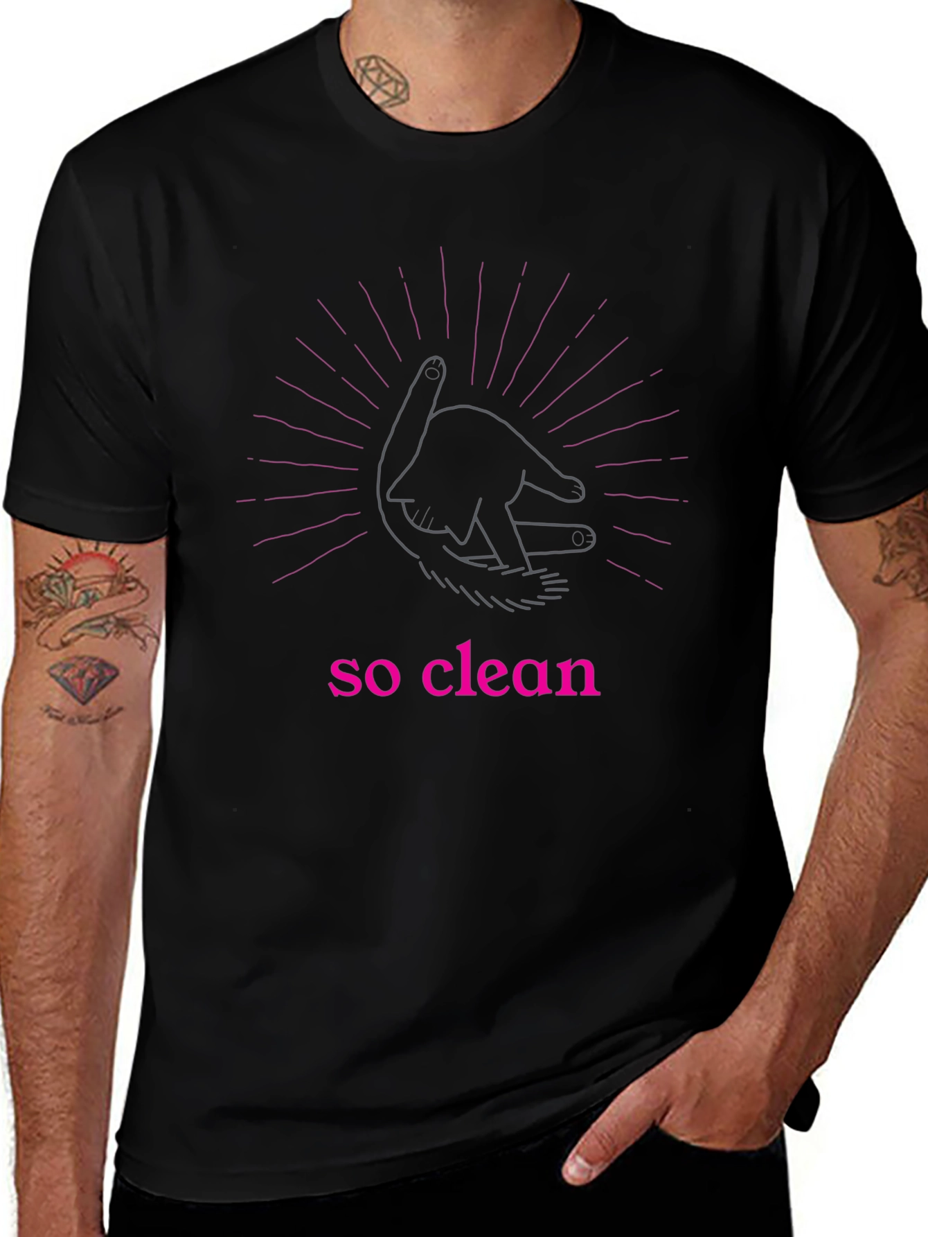 So Clean Graphic Tee - Stylish & Unique