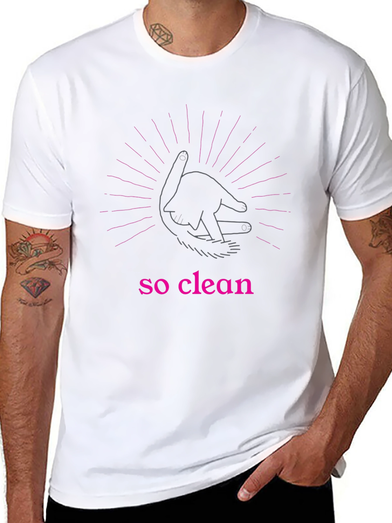 So Clean Graphic Tee - Stylish & Unique
