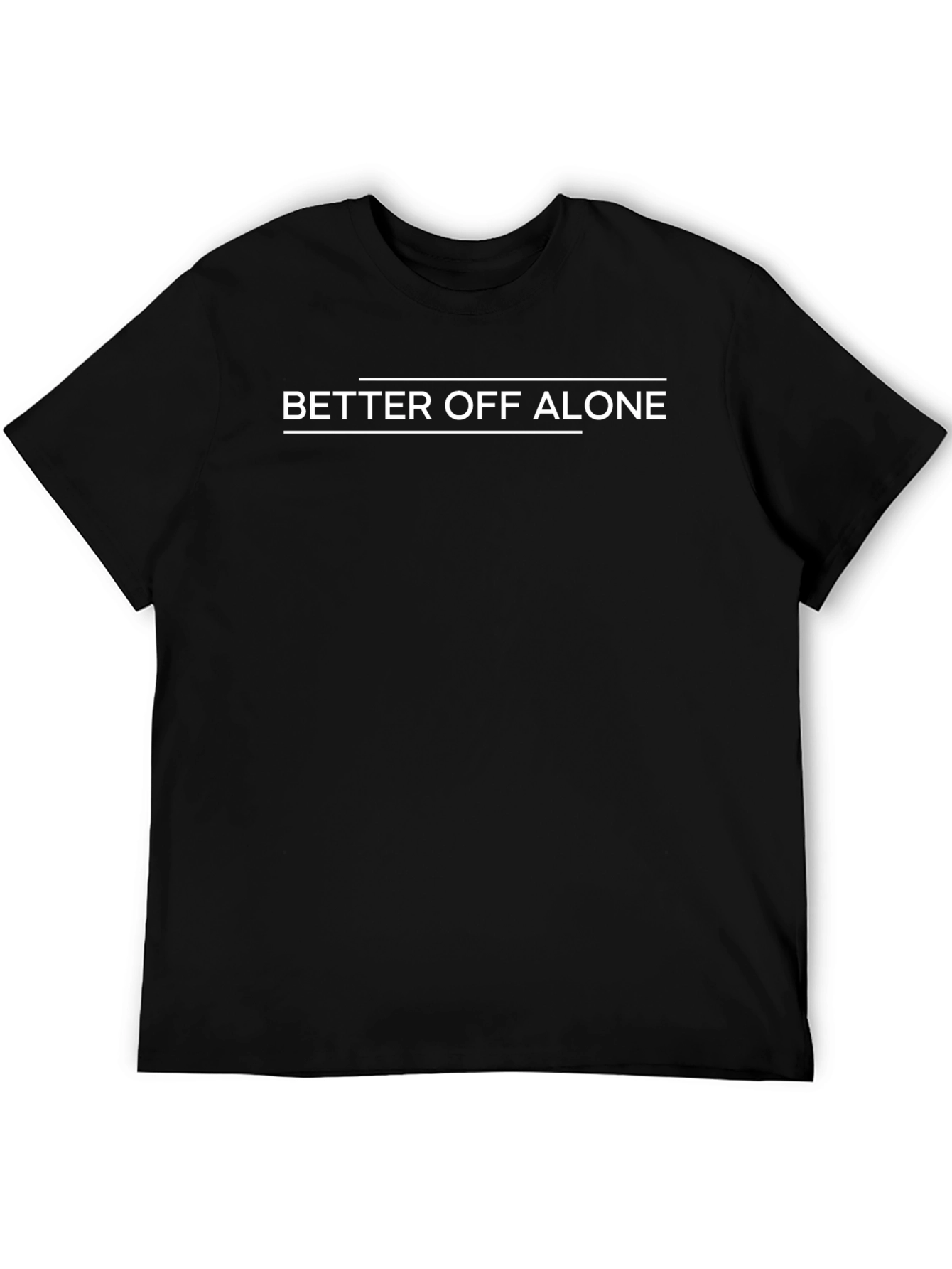 Better Off Alone Graphic Tee - Classic Black