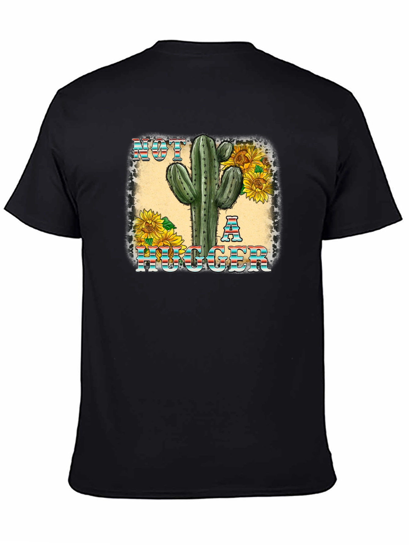Not a Hugger Cactus Graphic T-Shirt