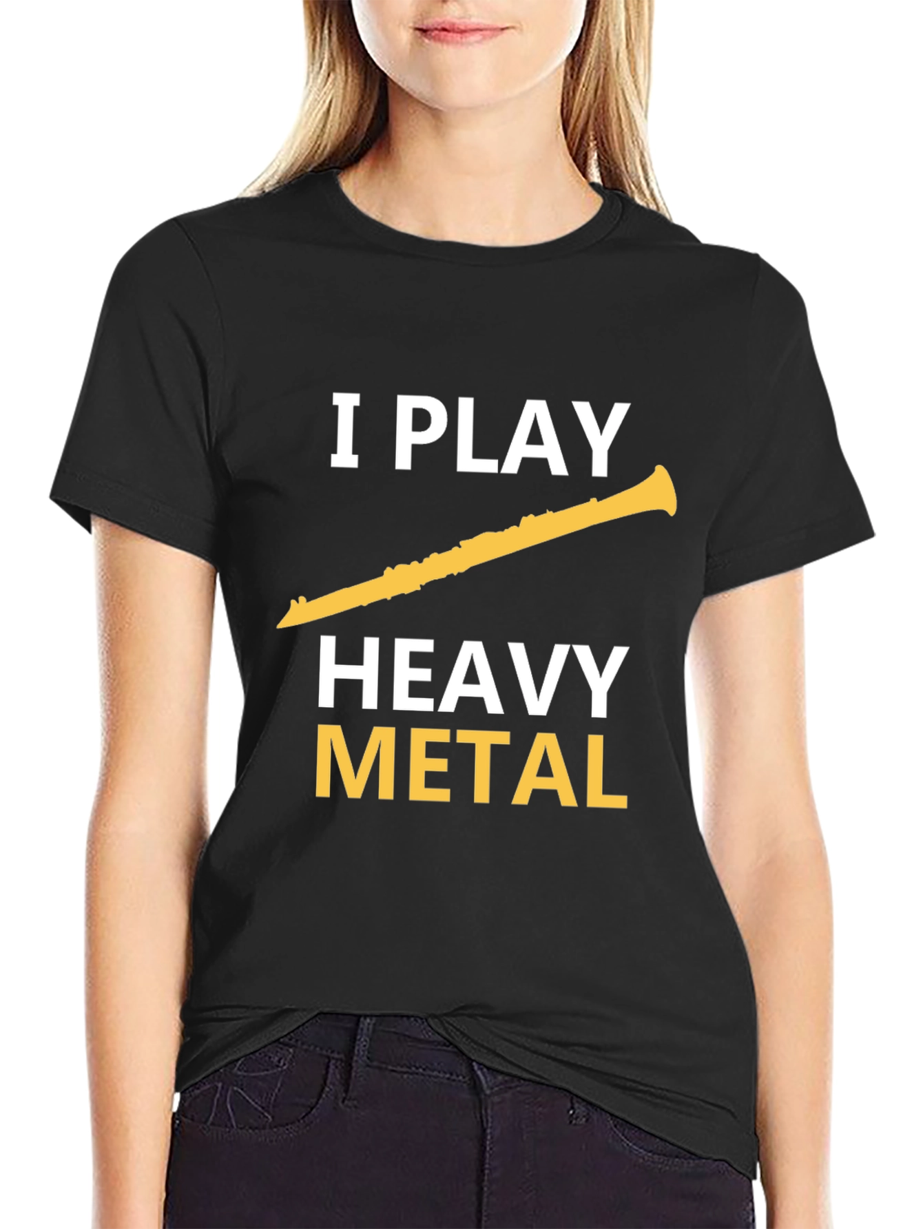 I Play Heavy Metal Clarinet T-Shirt
