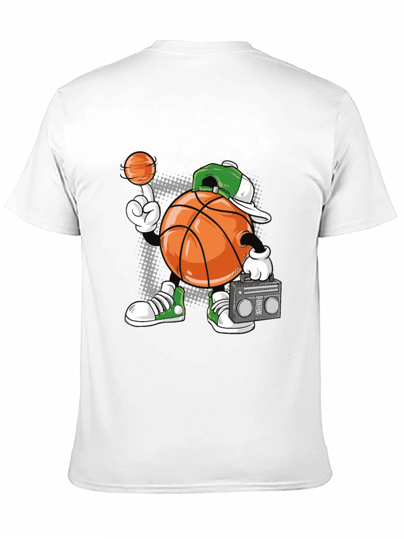 Cartoon Basketball Player Graphic Tee