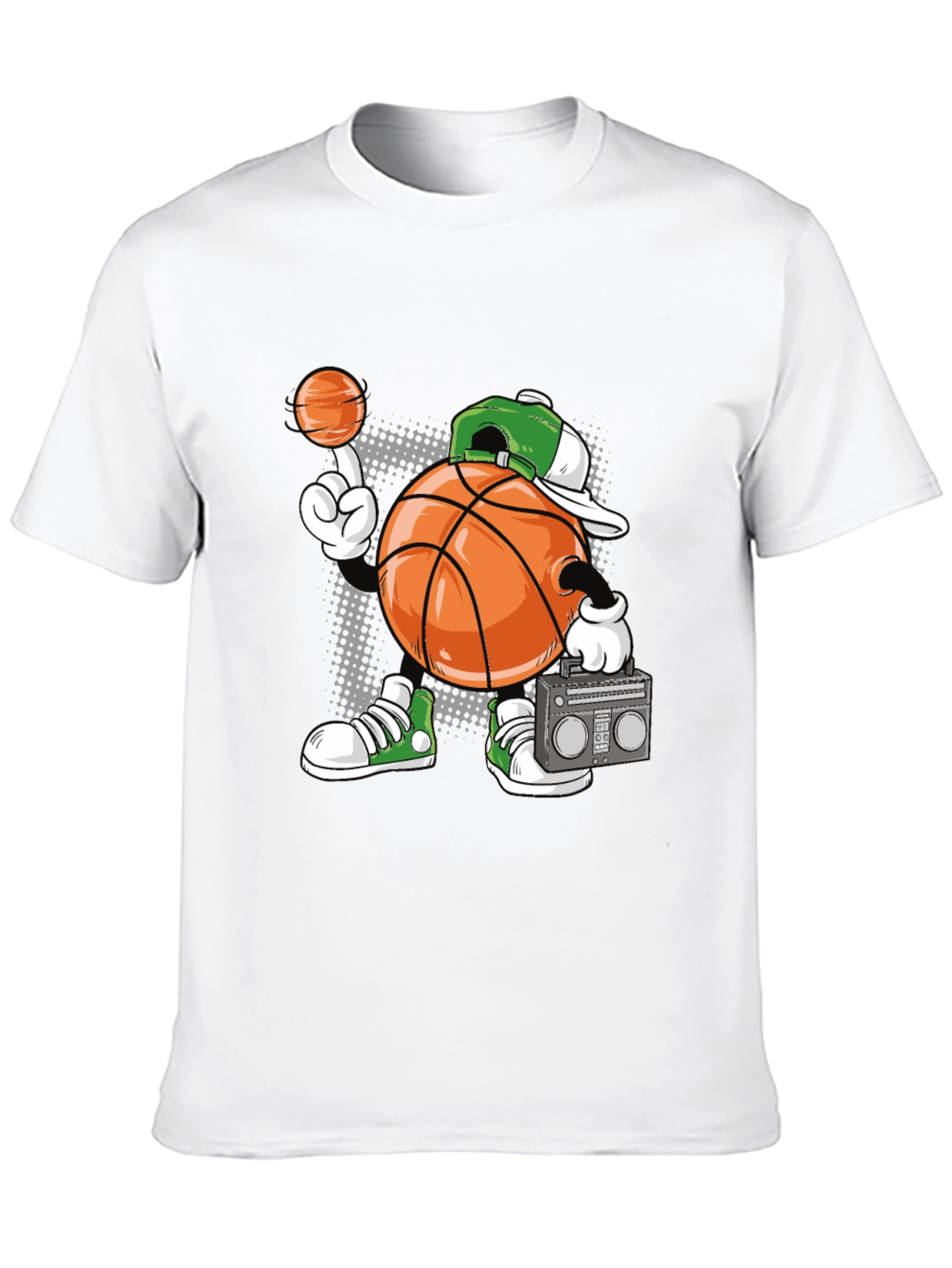 Cartoon Basketball Player Graphic Tee
