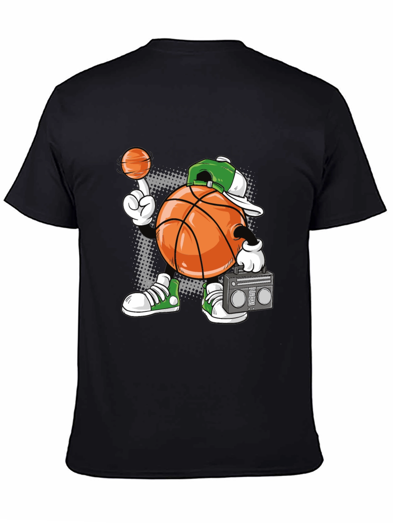 Cartoon Basketball Player Graphic Tee