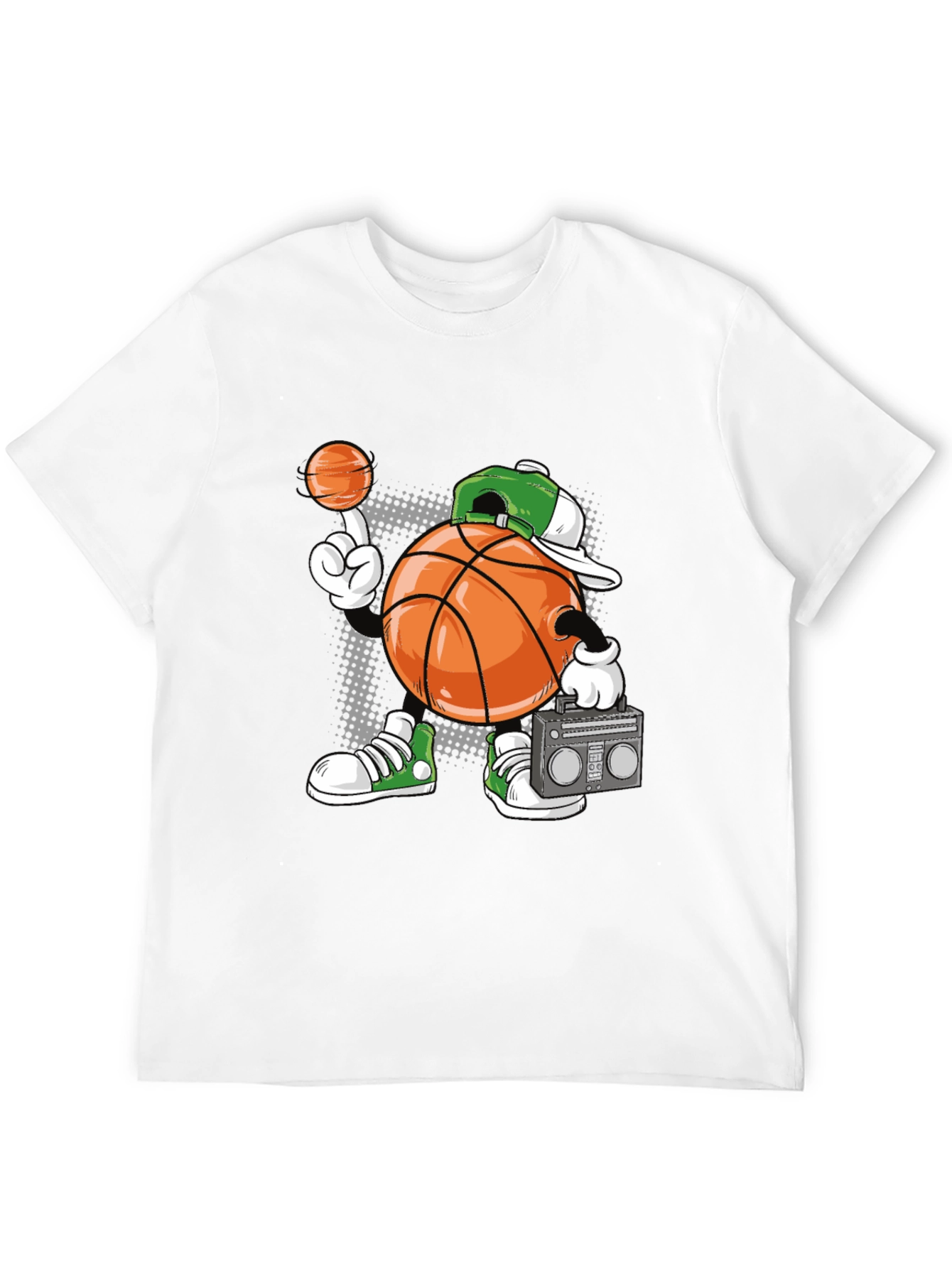 Cartoon Basketball Player Graphic Tee