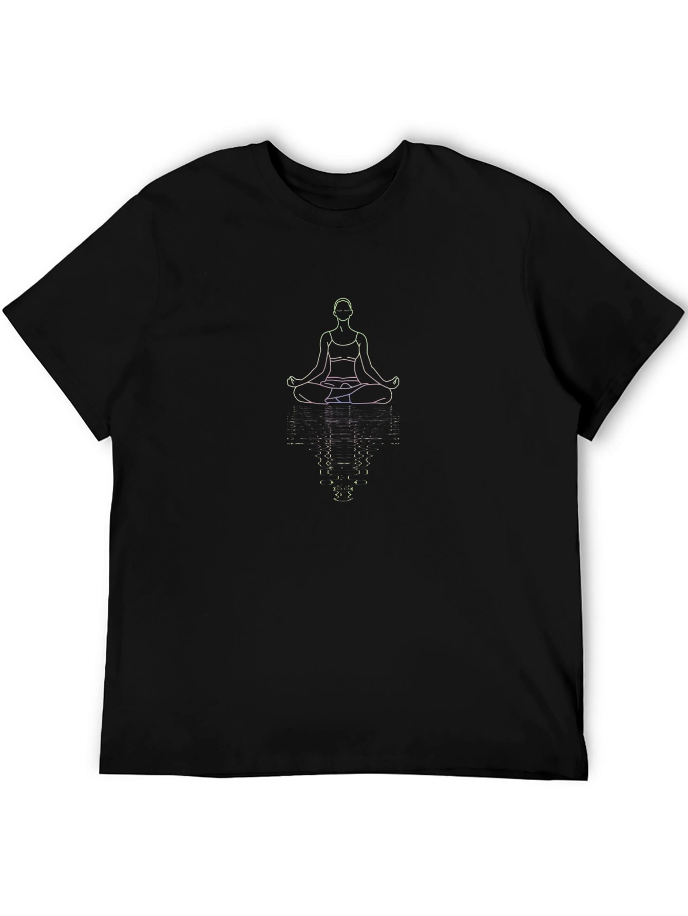 Meditative Reflection Tee - Yoga Inspired Graphic