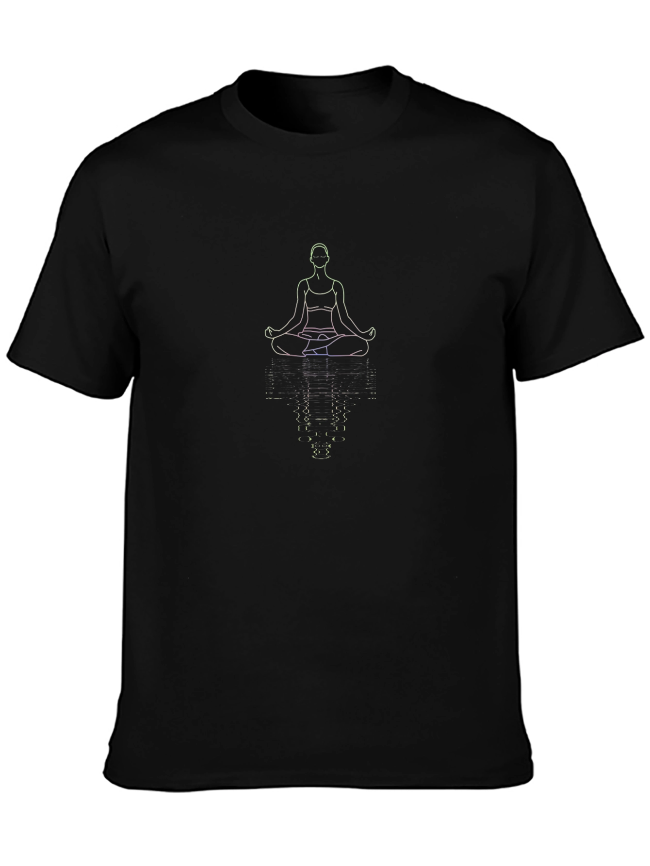 Meditative Reflection Tee - Yoga Inspired Graphic