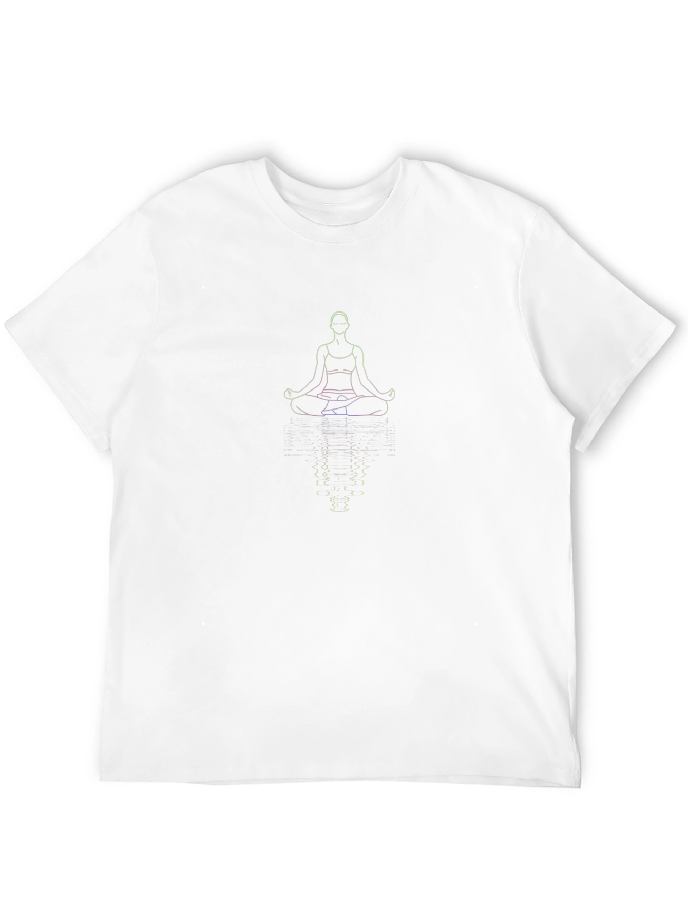 Meditative Reflection Tee - Yoga Inspired Graphic