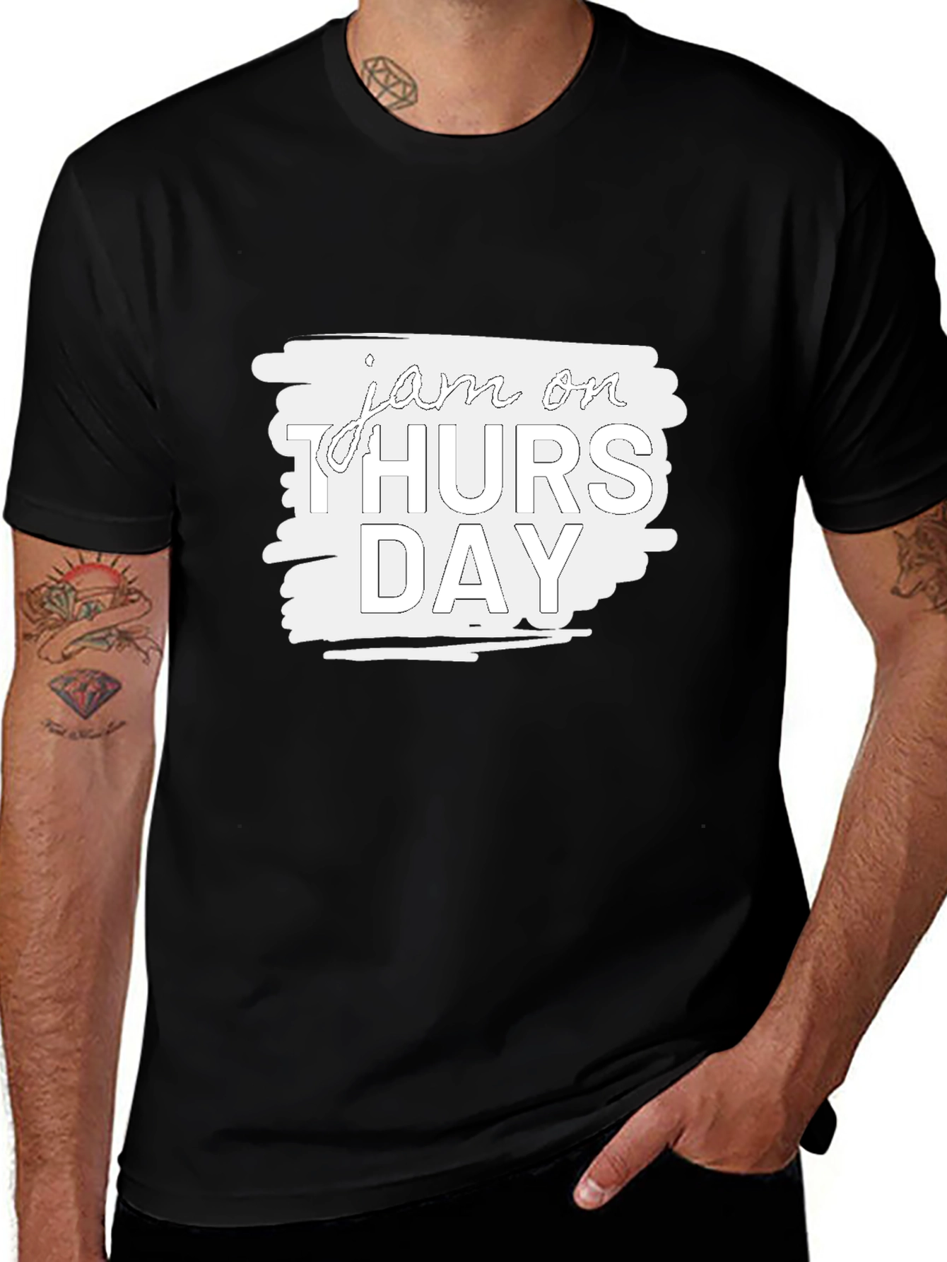 Jam On Thursday Graphic Tee - Black
