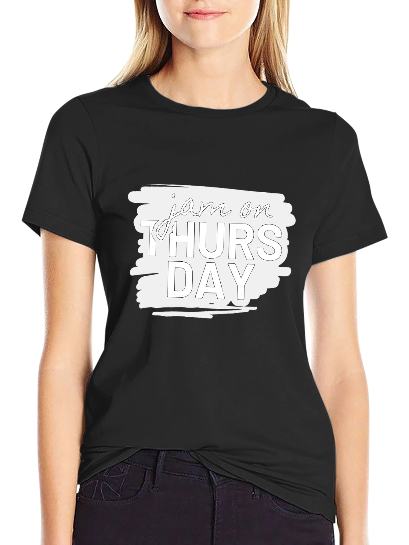 Jam On Thursday Graphic Tee - Black