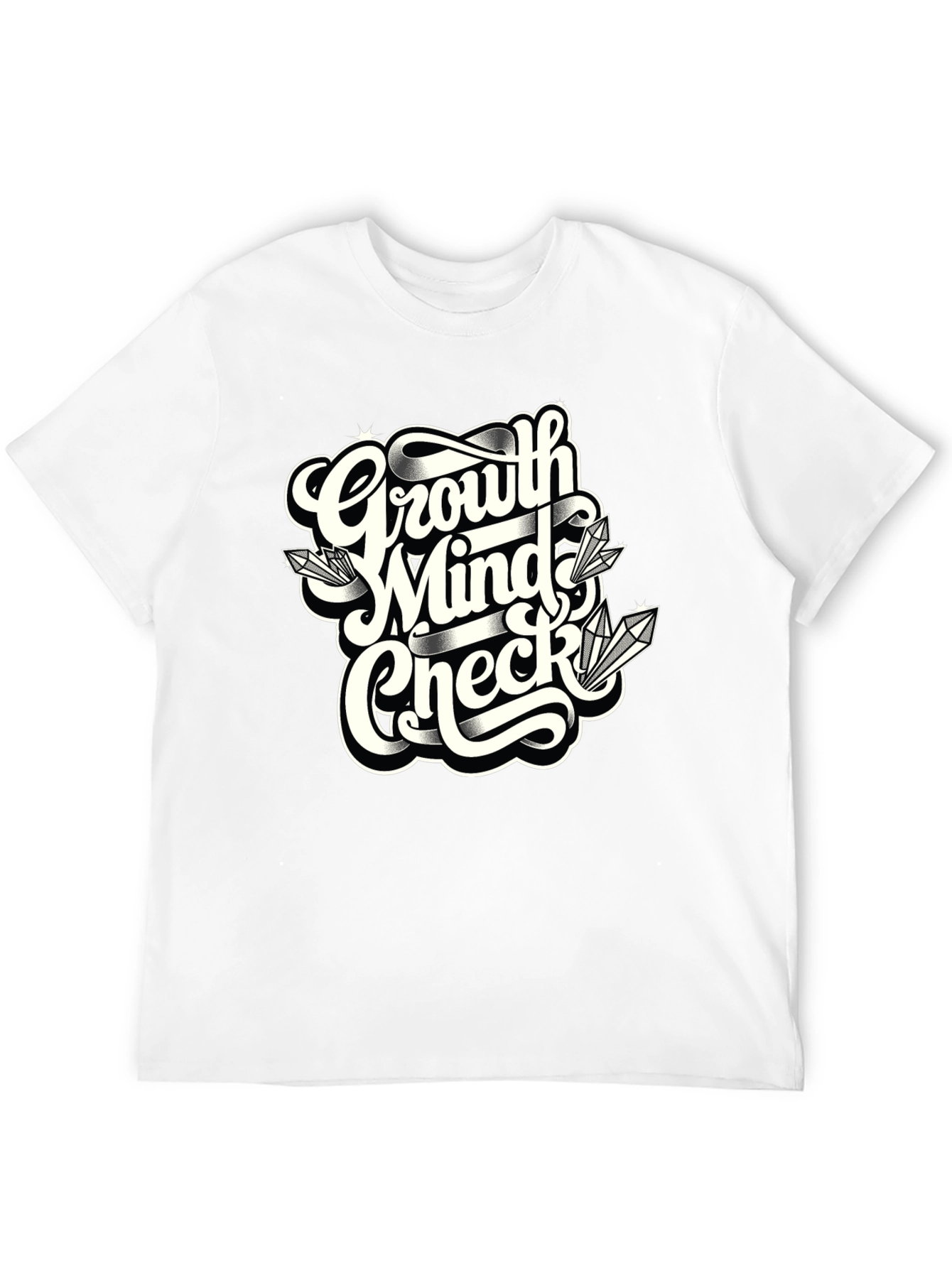 Growth Mindset T-Shirt - Black Graphic Tee
