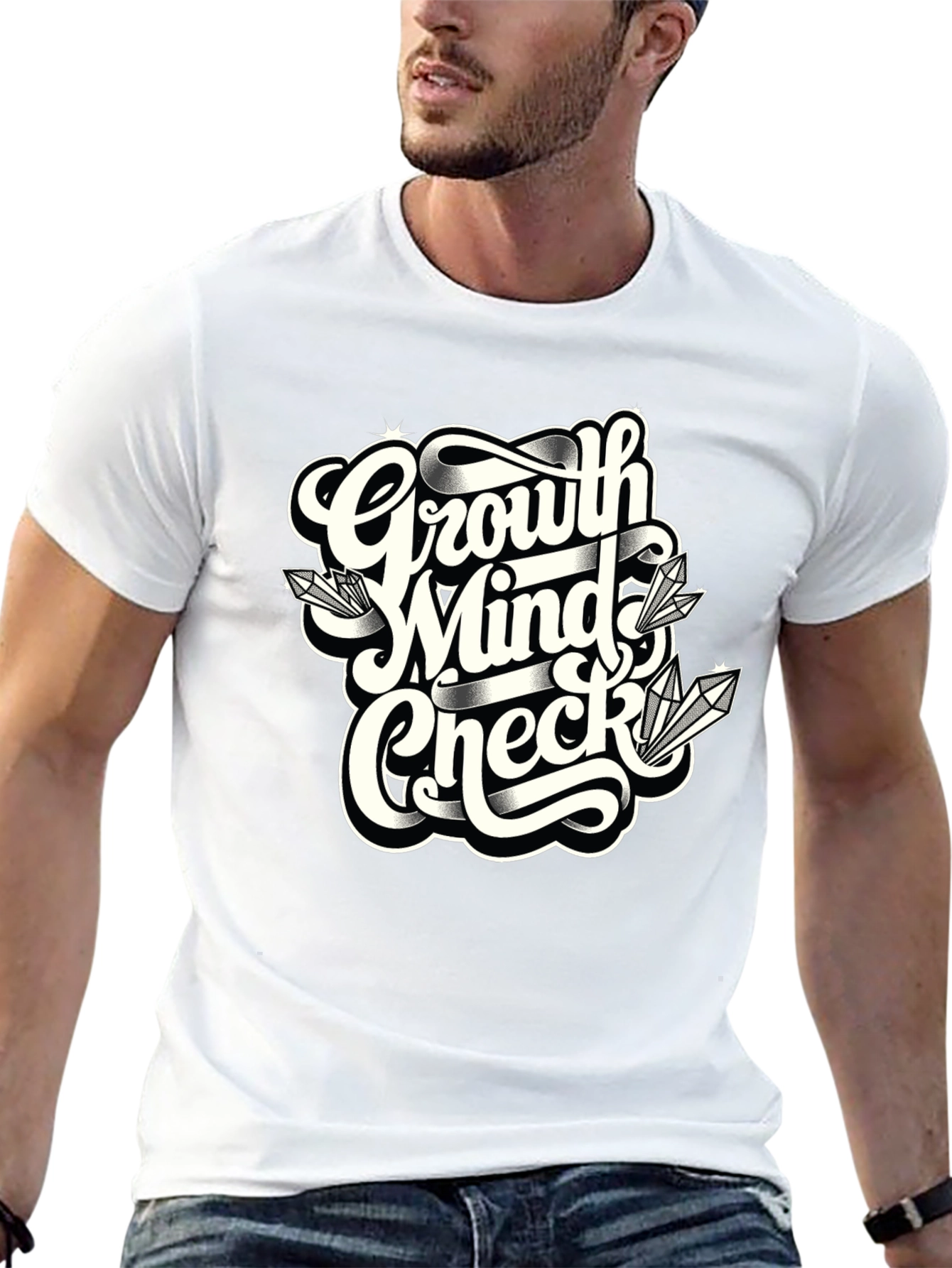 Growth Mindset T-Shirt - Black Graphic Tee