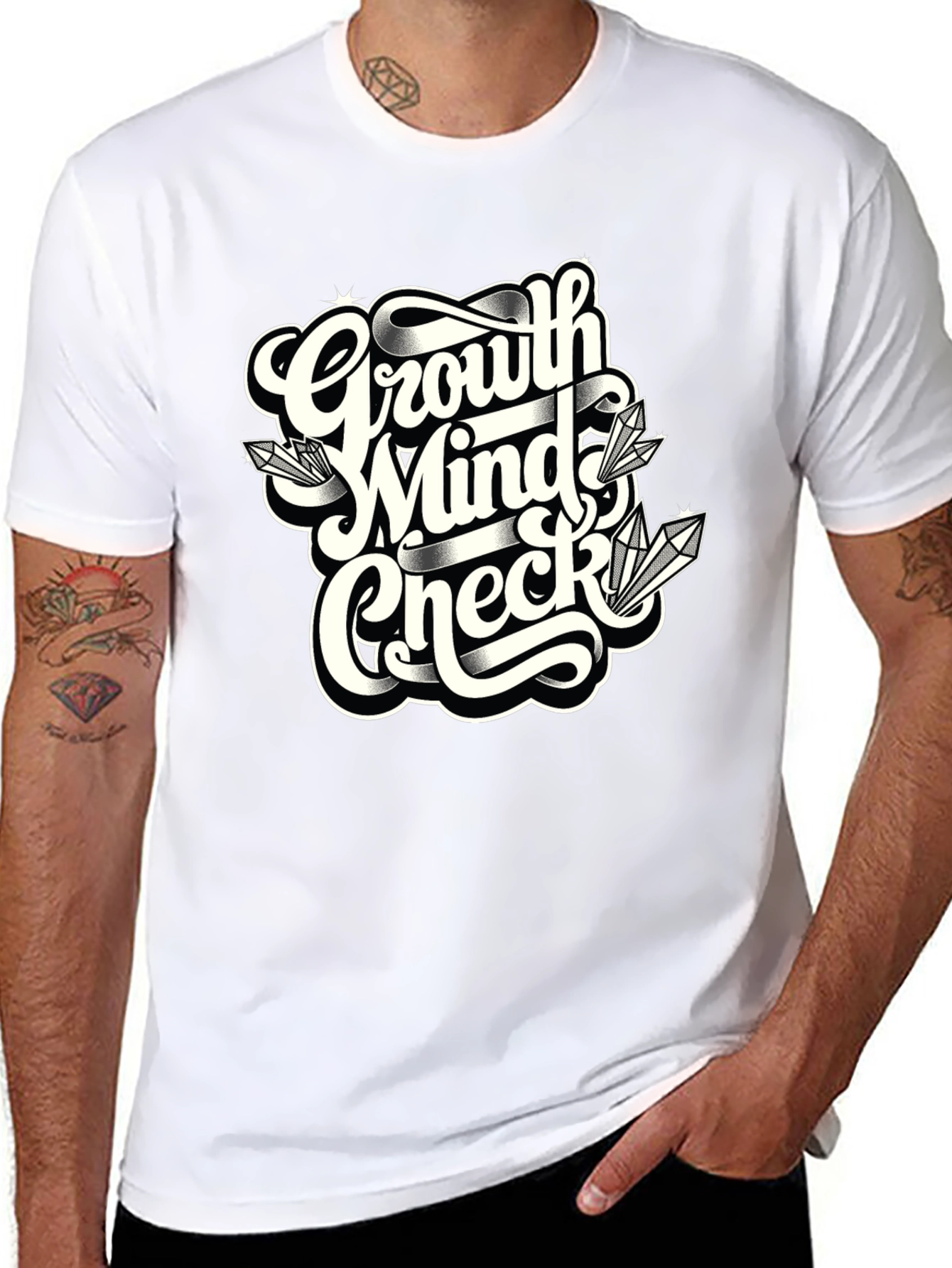 Growth Mindset T-Shirt - Black Graphic Tee