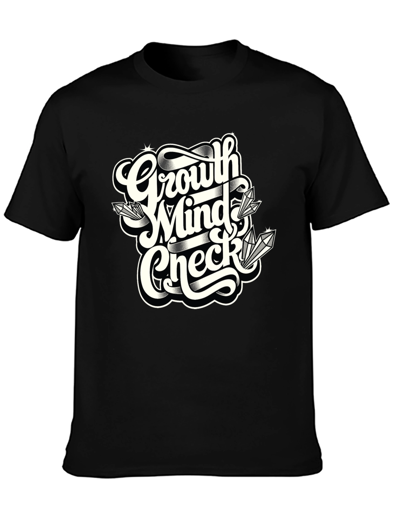 Growth Mindset T-Shirt - Black Graphic Tee