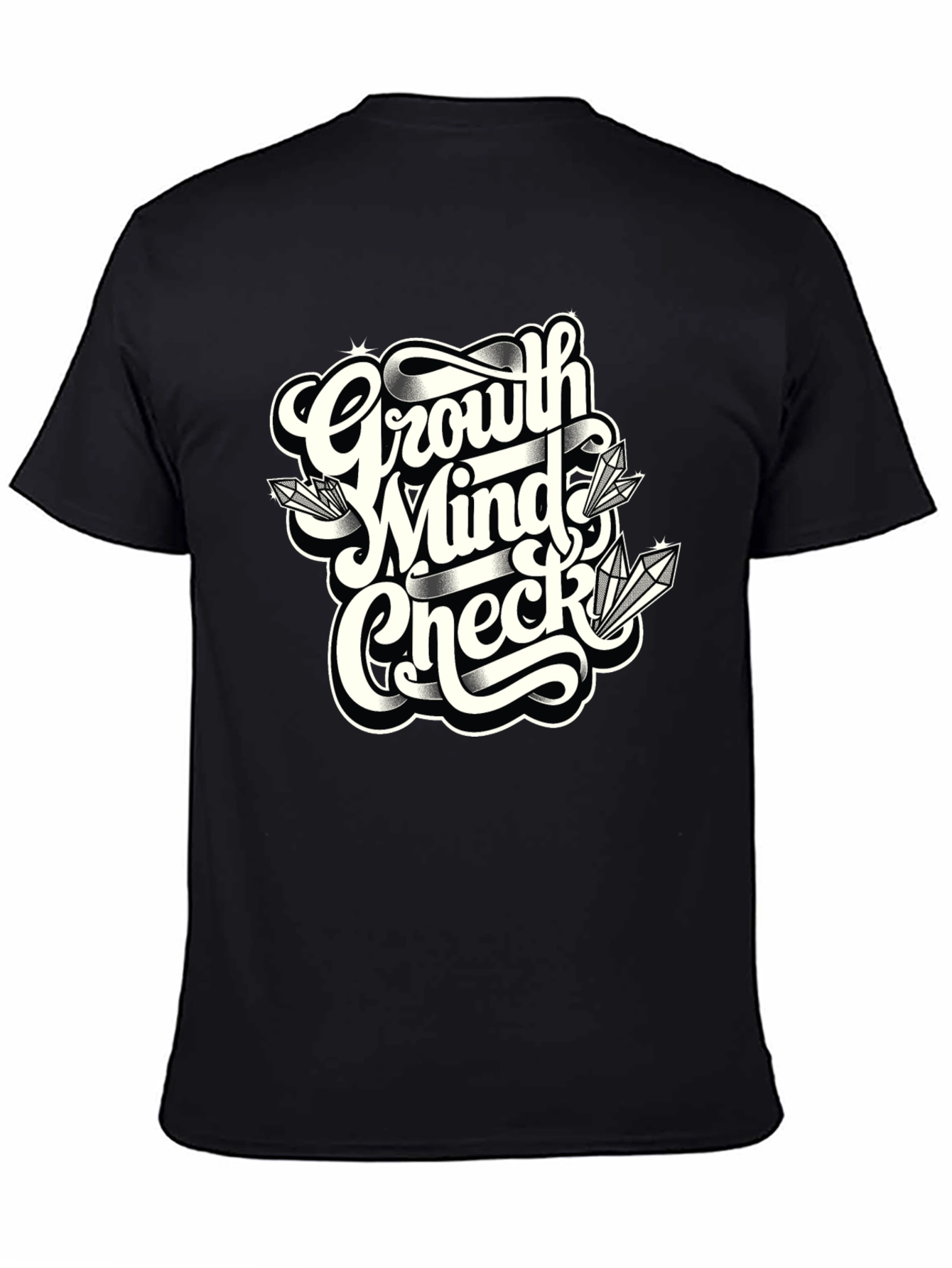 Growth Mindset T-Shirt - Black Graphic Tee