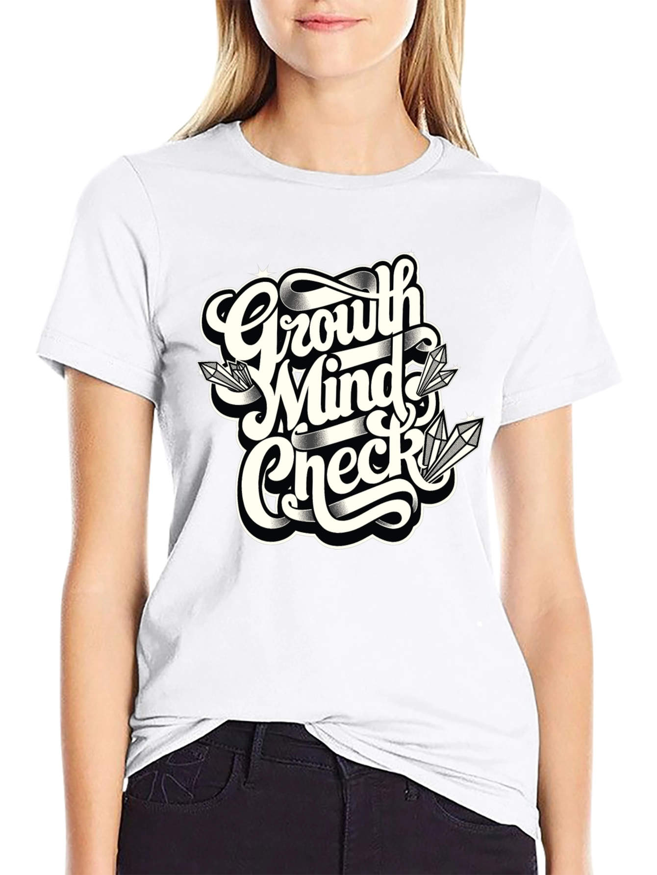 Growth Mindset T-Shirt - Black Graphic Tee