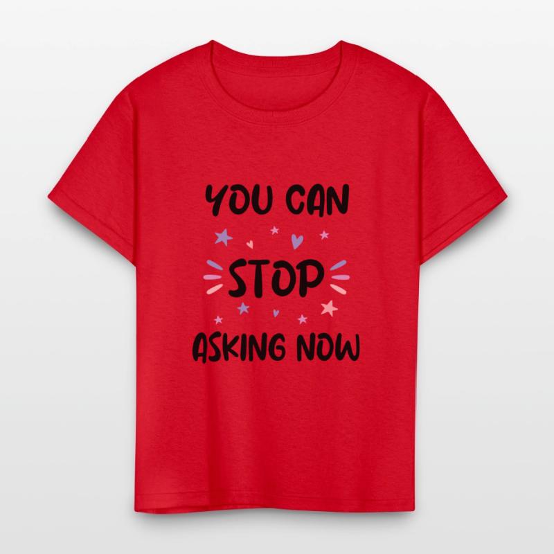 You can stop asking pregnany announcement design