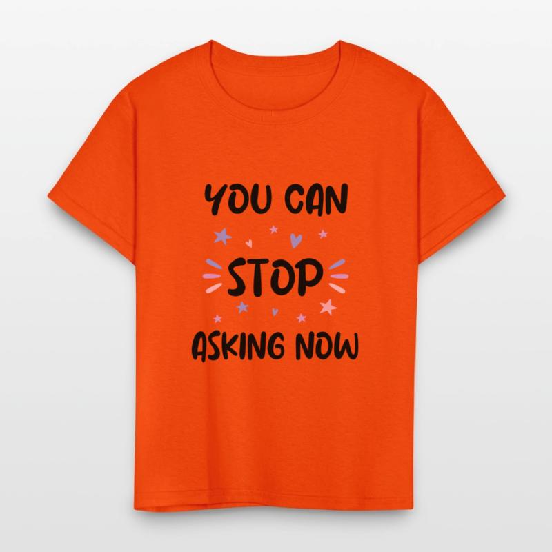 You can stop asking pregnany announcement design