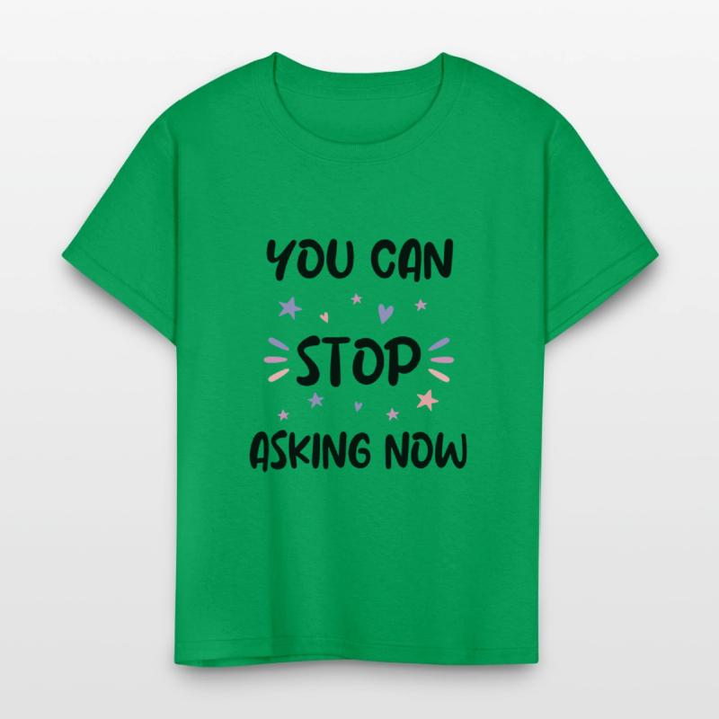 You can stop asking pregnany announcement design