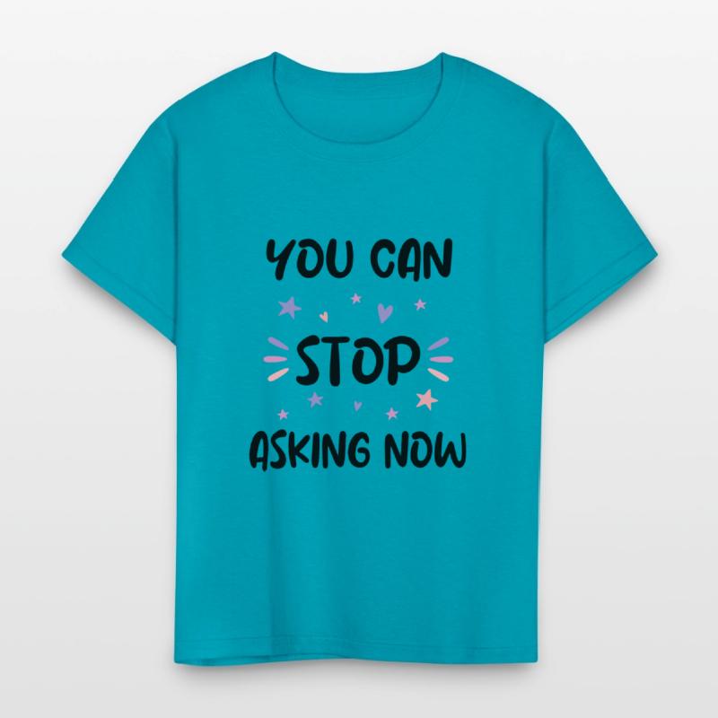 You can stop asking pregnany announcement design