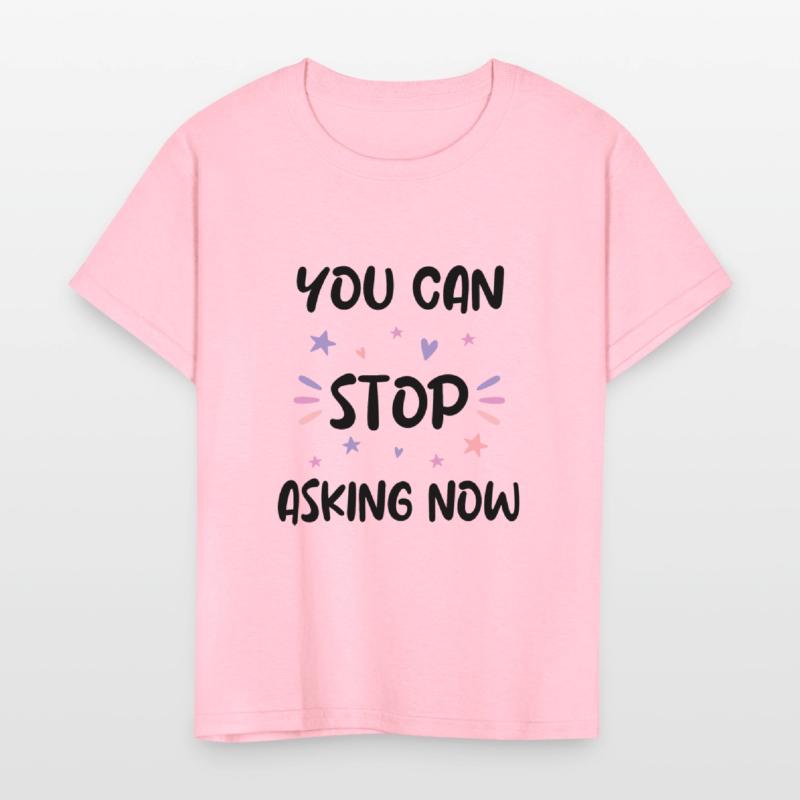 You can stop asking pregnany announcement design