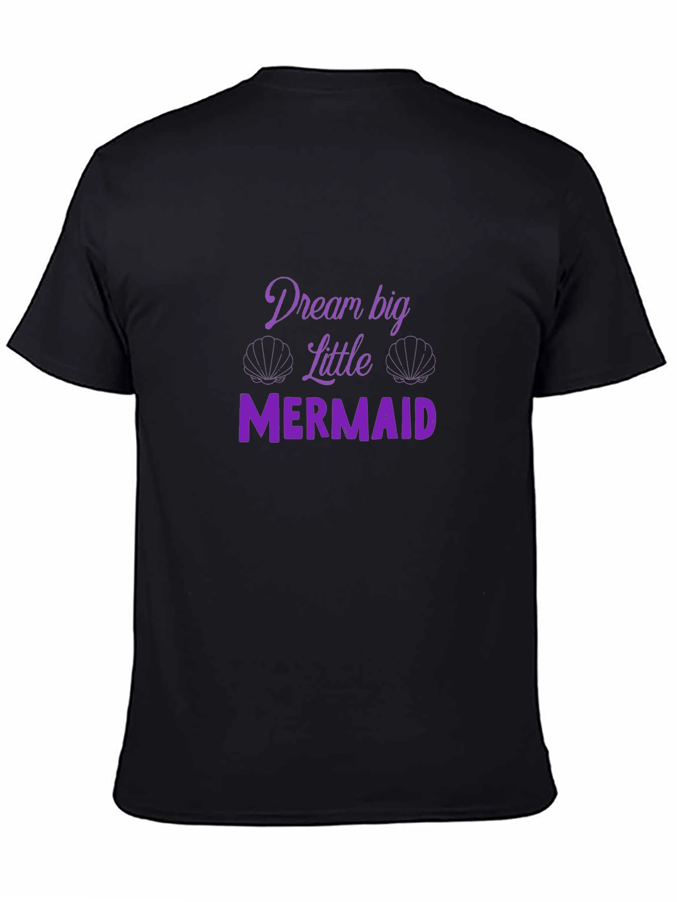 Dream Big Little Mermaid Black T-Shirt