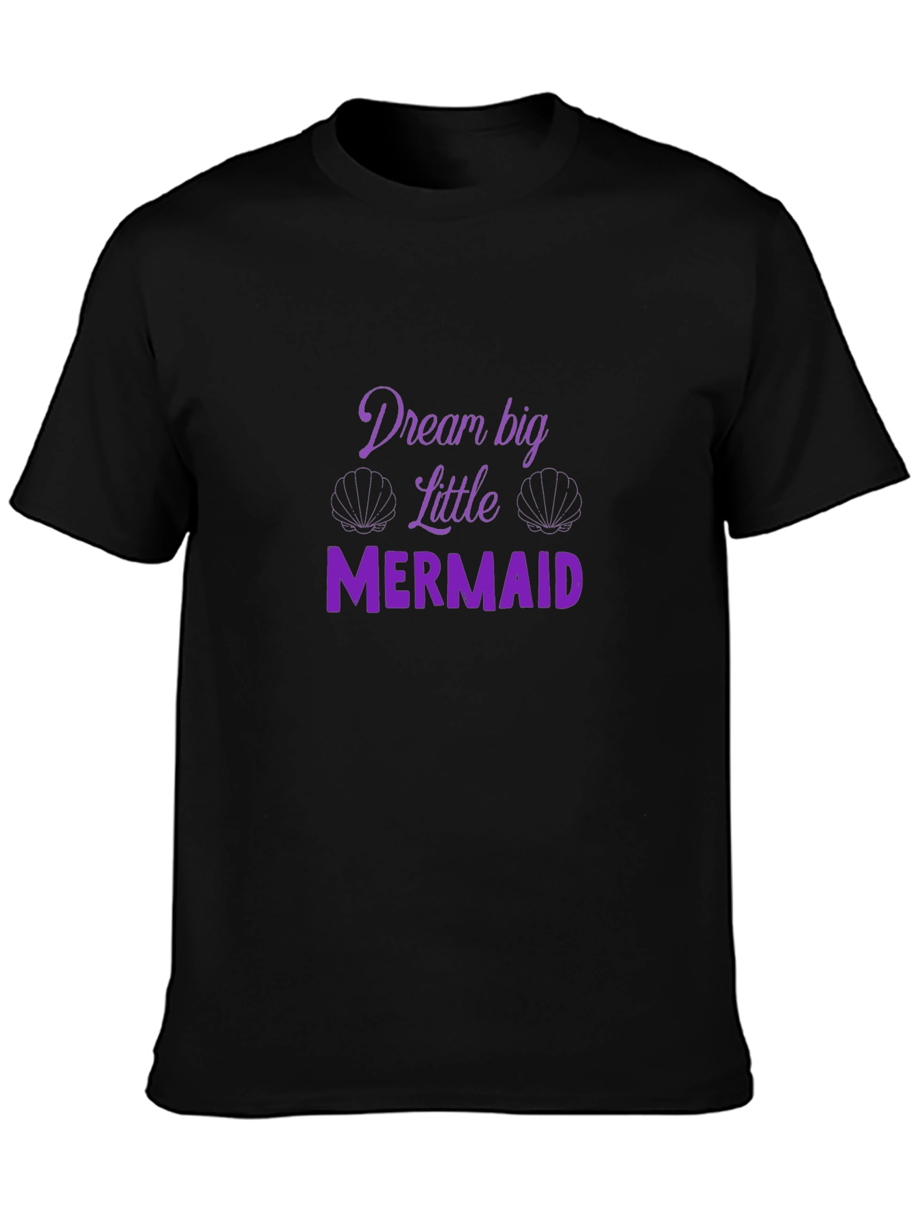 Dream Big Little Mermaid Black T-Shirt