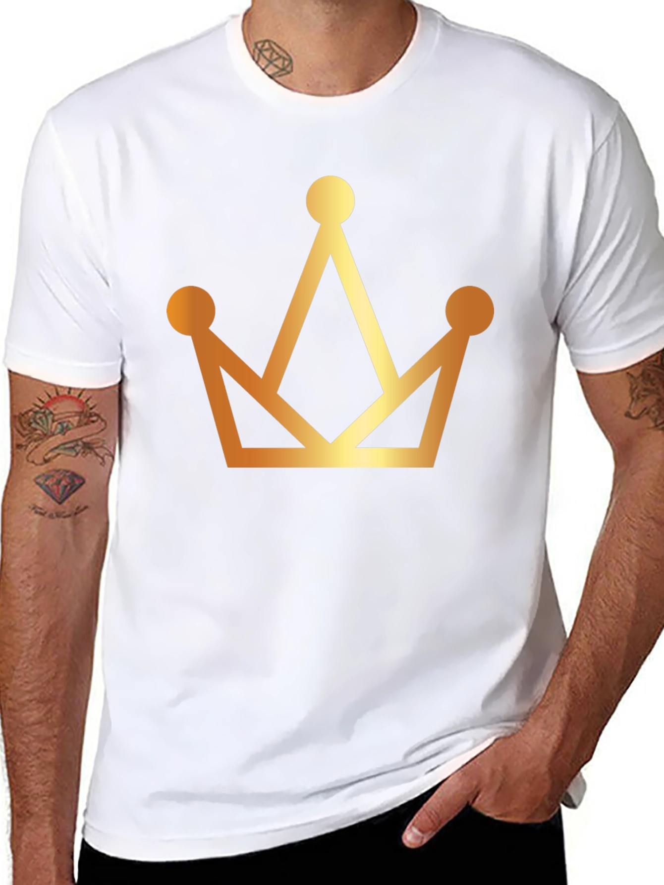Crown Graphic Black T-Shirt