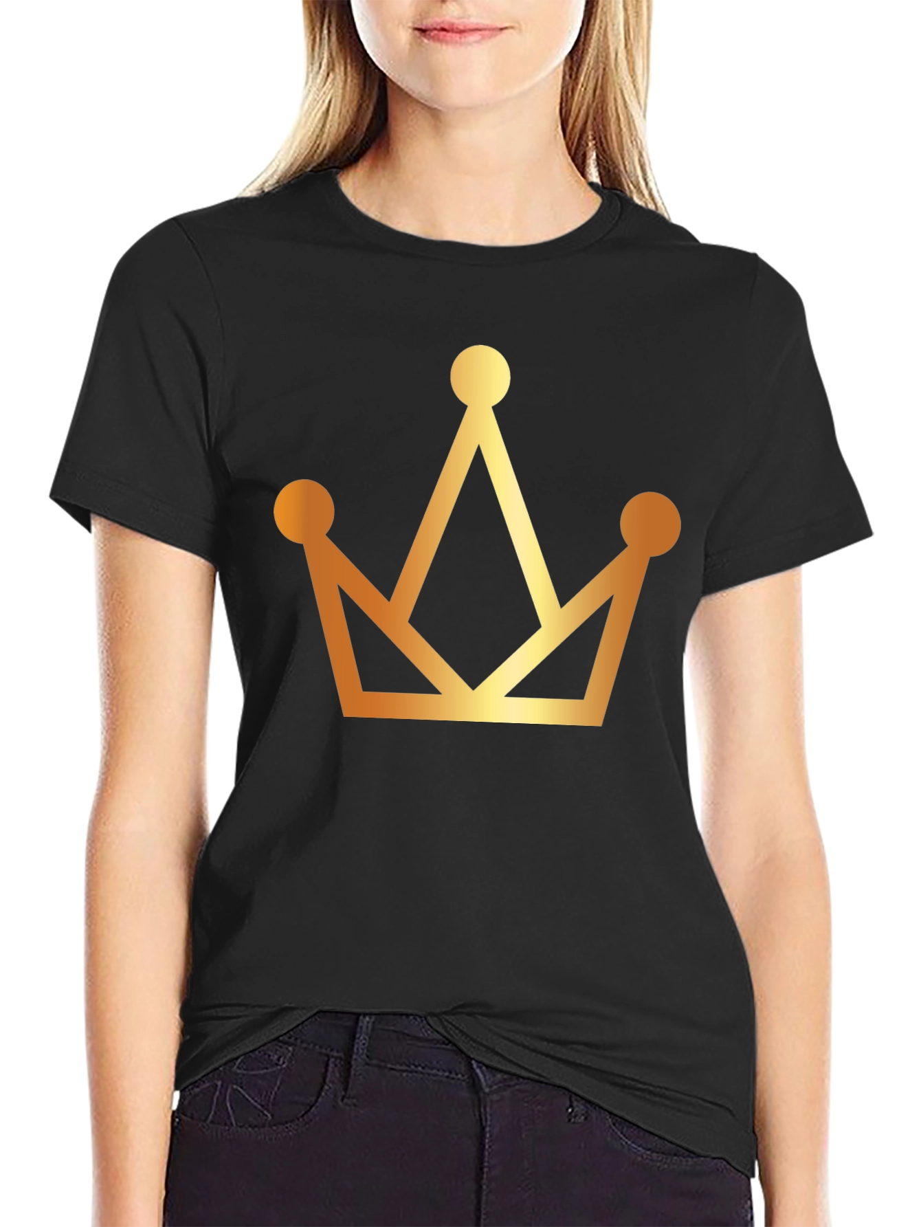Crown Graphic Black T-Shirt