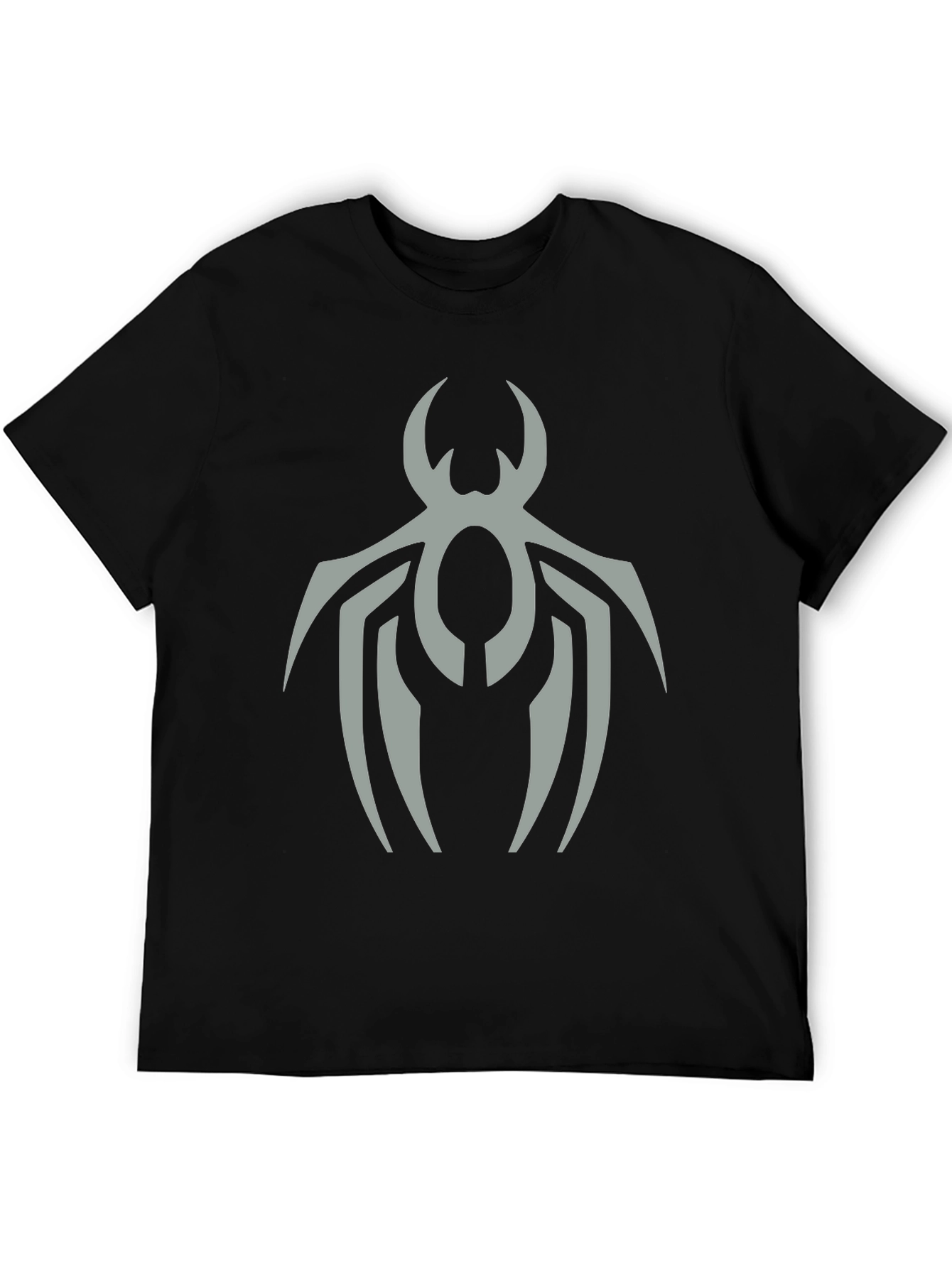 Spider Logo Graphic Tee - Stylish Black T-Shirt