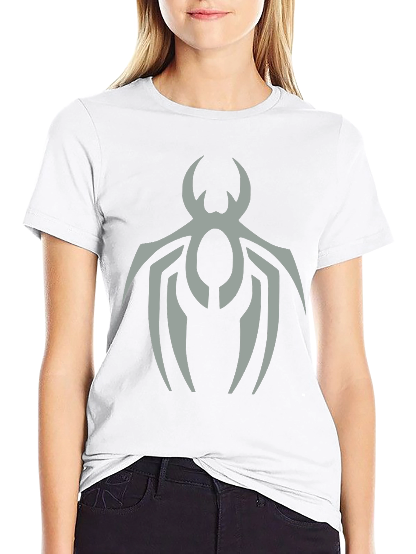 Spider Logo Graphic Tee - Stylish Black T-Shirt