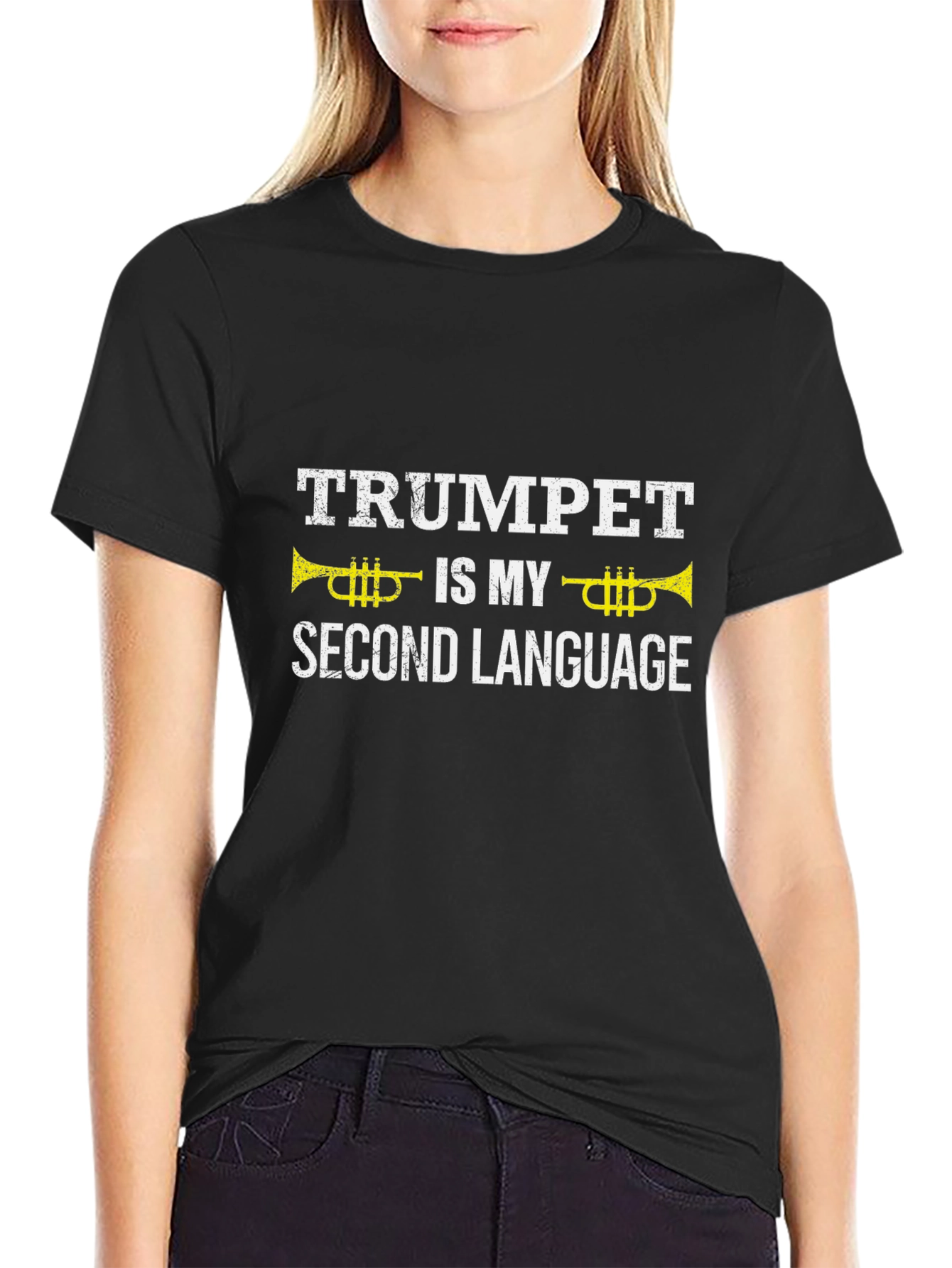 Trumpet is My Second Language - Musician T-Shirt