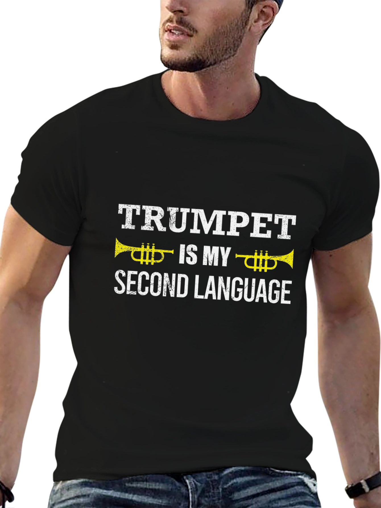 Trumpet is My Second Language - Musician T-Shirt