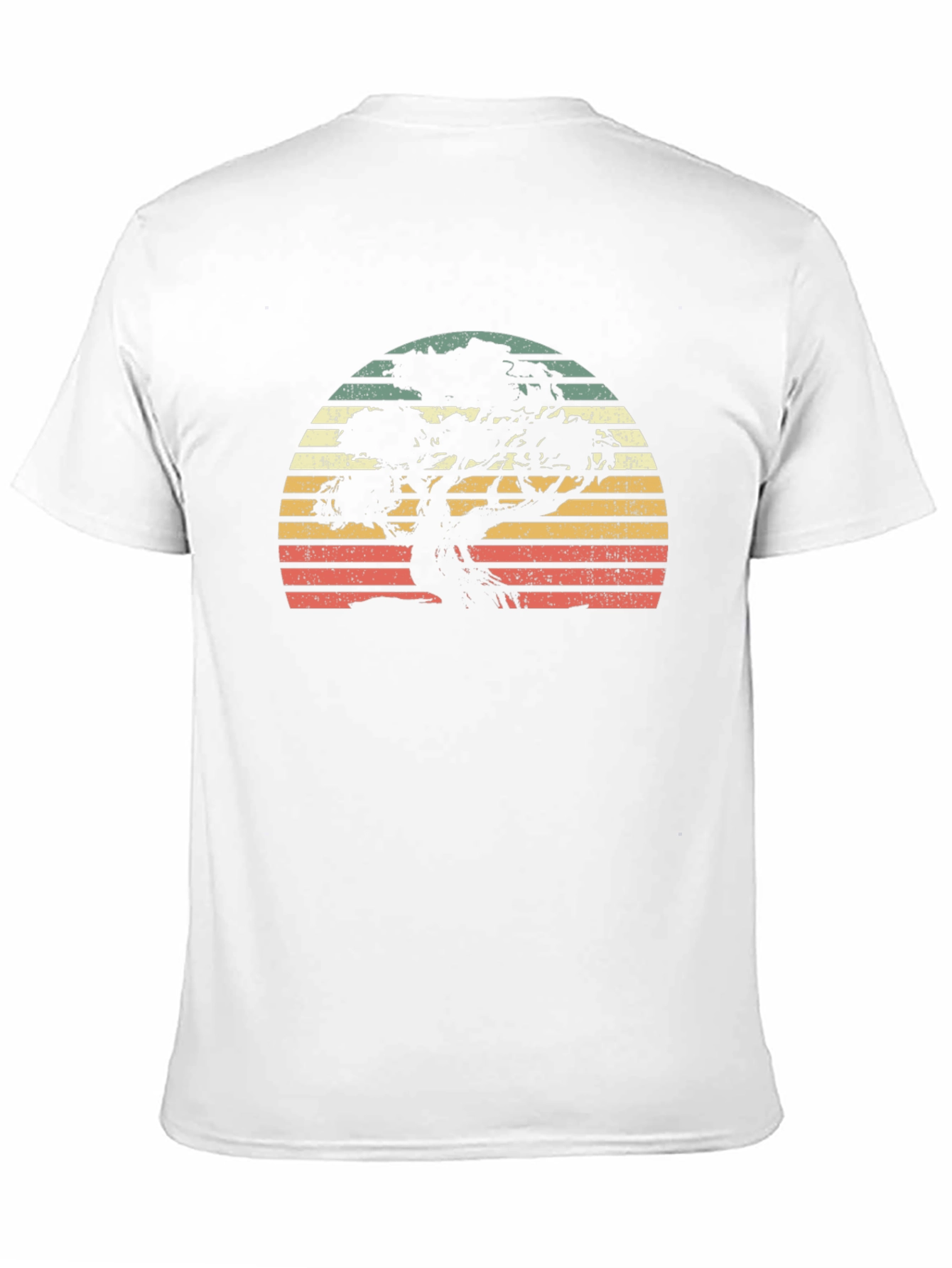 Retro Bonsai Tree Sunset Graphic Tee