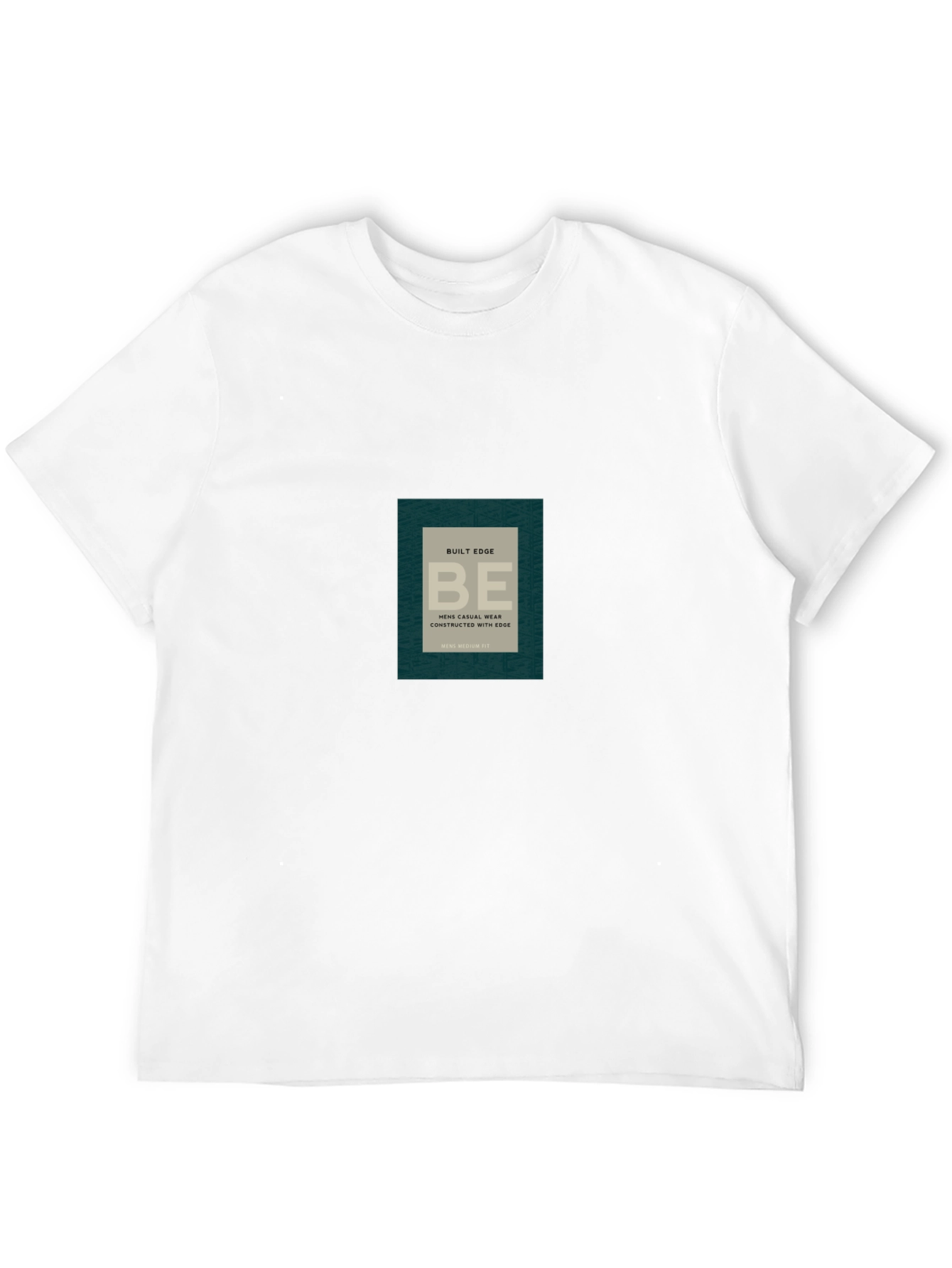 Mens Black Casual T-Shirt with Graphic