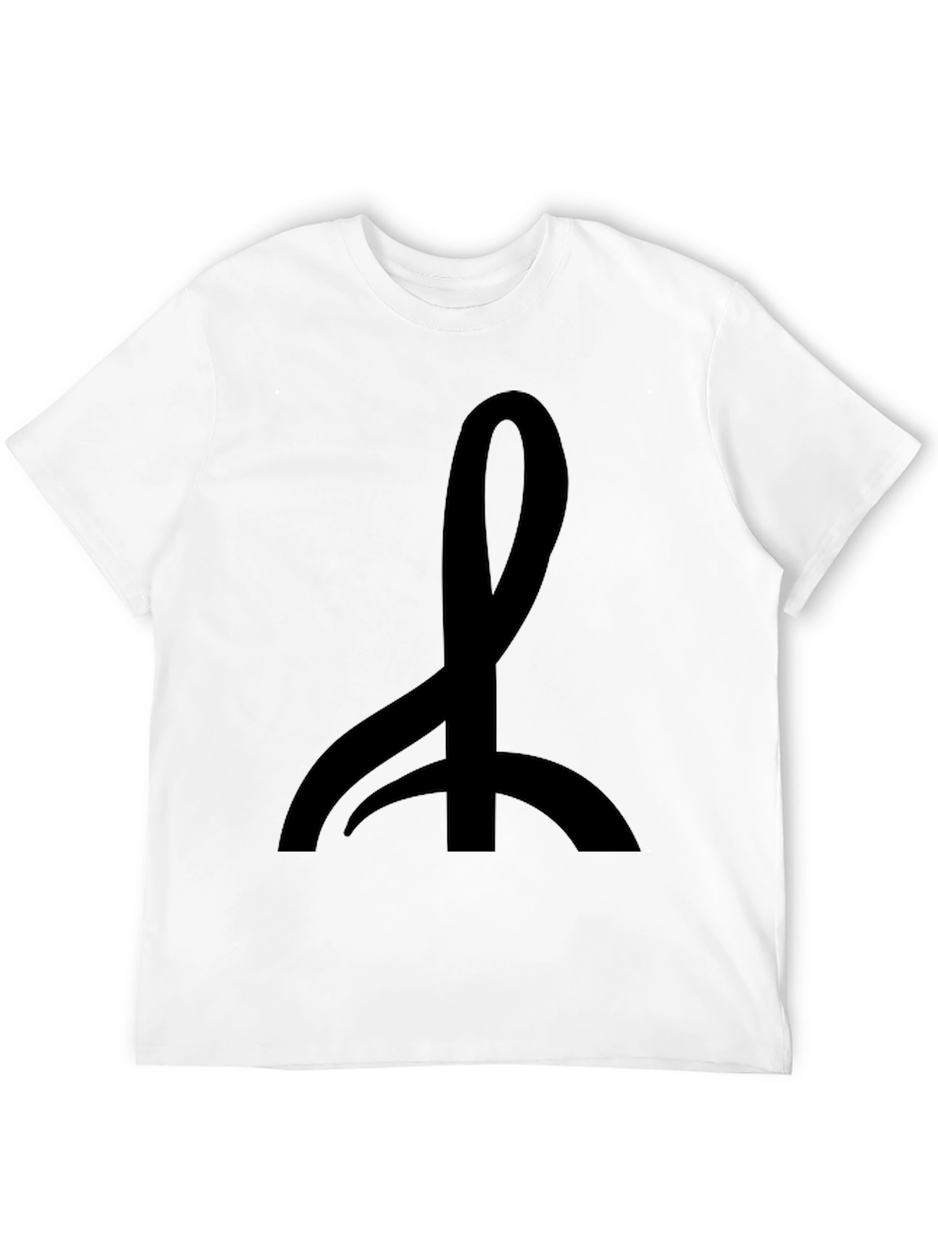 Black Graphic Tee - Abstract Symbol