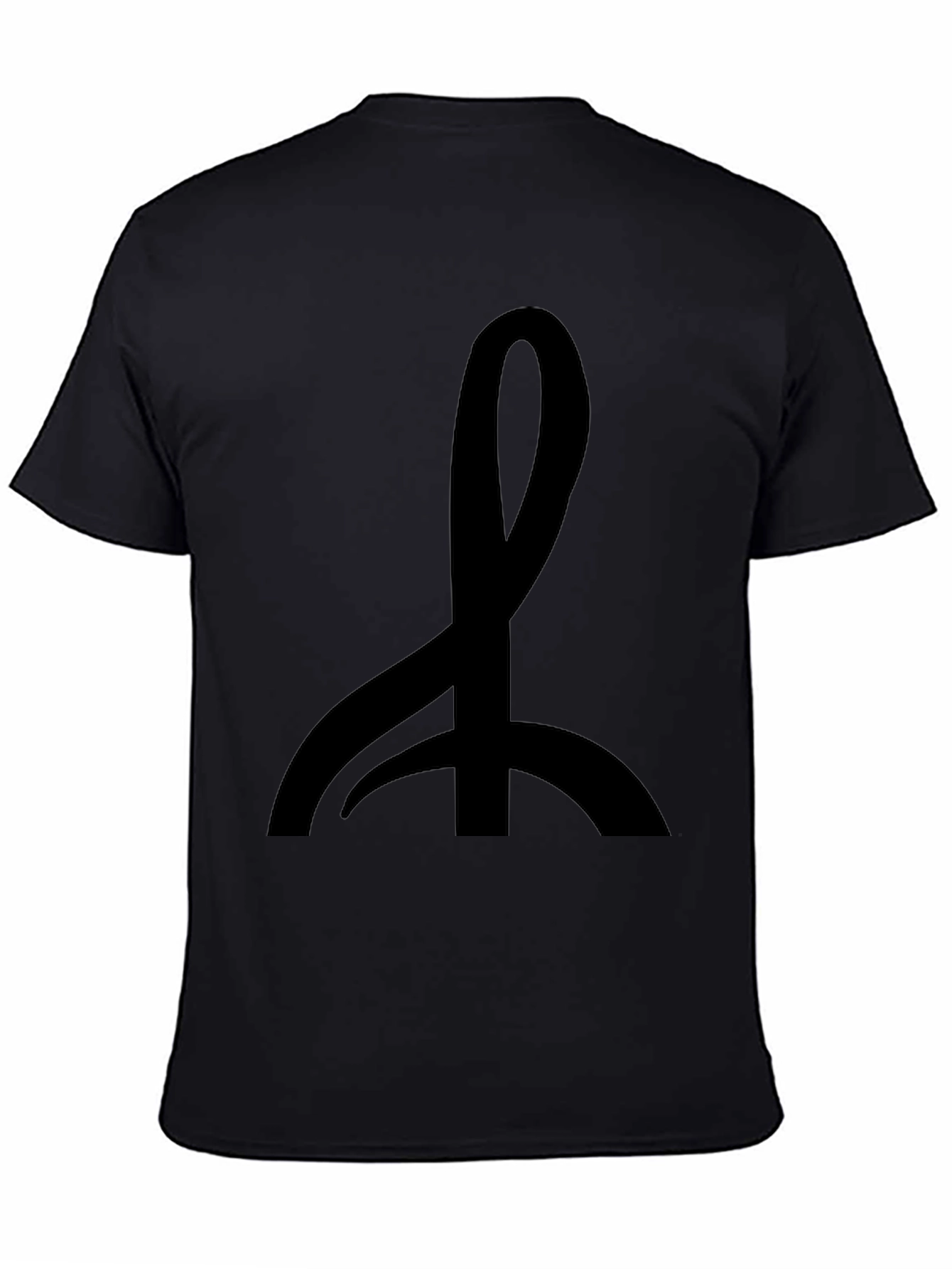 Black Graphic Tee - Abstract Symbol